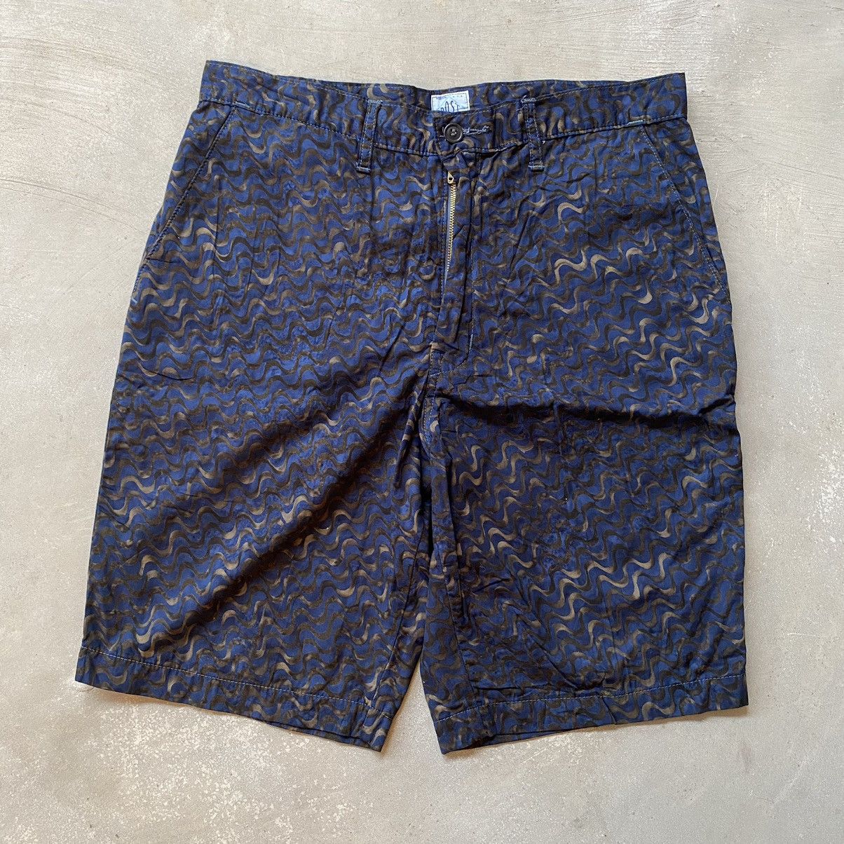 image of Post Overalls Abstrac Post O’Alls Shorts in Dark Navy, Men's (Size 32)
