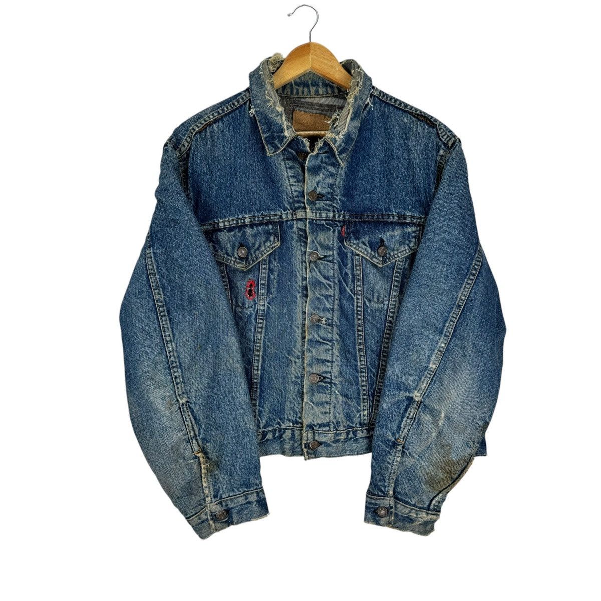 Levi's ⚡️60s LEVI’S BIG E TYPE 3 TRUCKER DENIM JEANS JACKET Size US L / EU 52-54 / 3 - 6 Thumbnail
