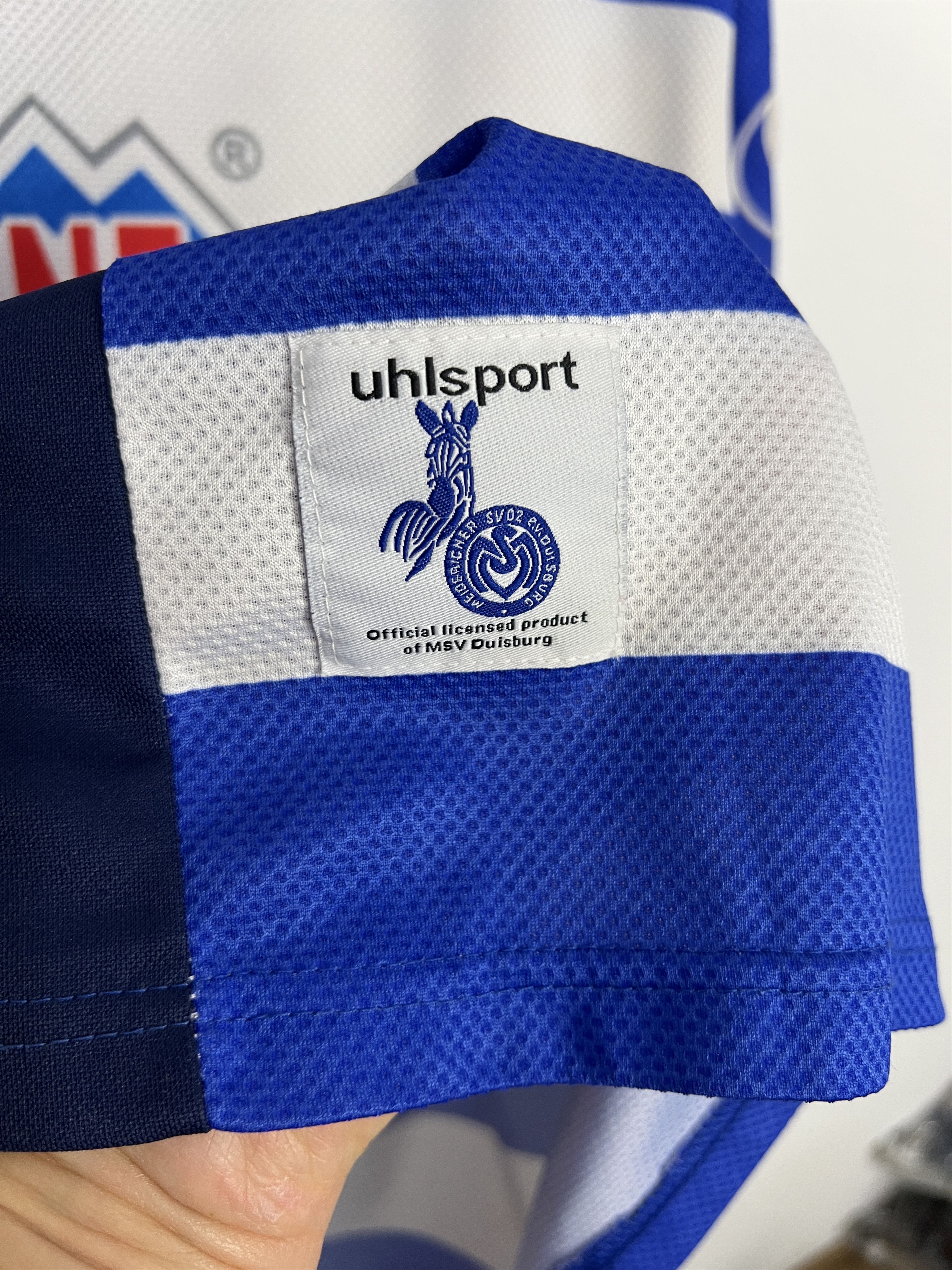 Vintage MSV Duisburg football shirt Soccer UHLSport Jersey Trikot Size US XXL / EU 58 / 5 - 4 Thumbnail