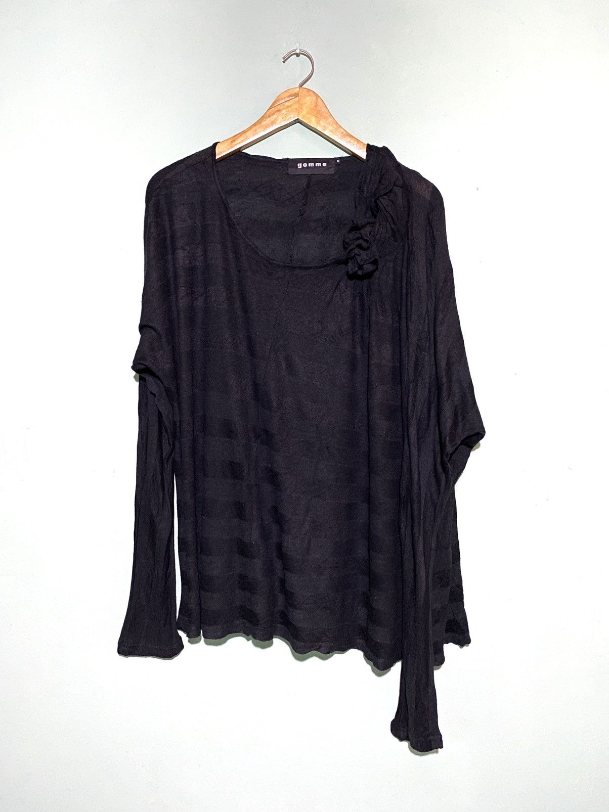 Yohji Yamamoto GOMME MAKI HIROSHIGE BY YOHJI YAMAMOTO ASYMMETRICAL SHIRT Size US M / EU 48-50 / 2 - 9 Thumbnail