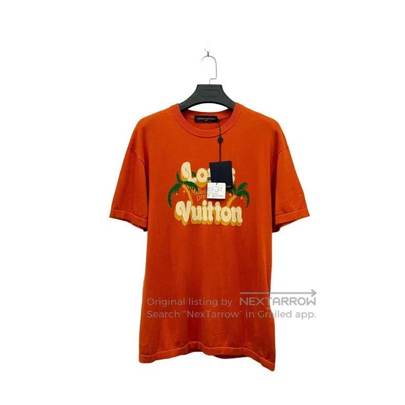 Louis Vuitton Louis Vuitton Orange Coconut Tree Knit Tee. Size US M / EU 48-50 / 2 - 2 Thumbnail