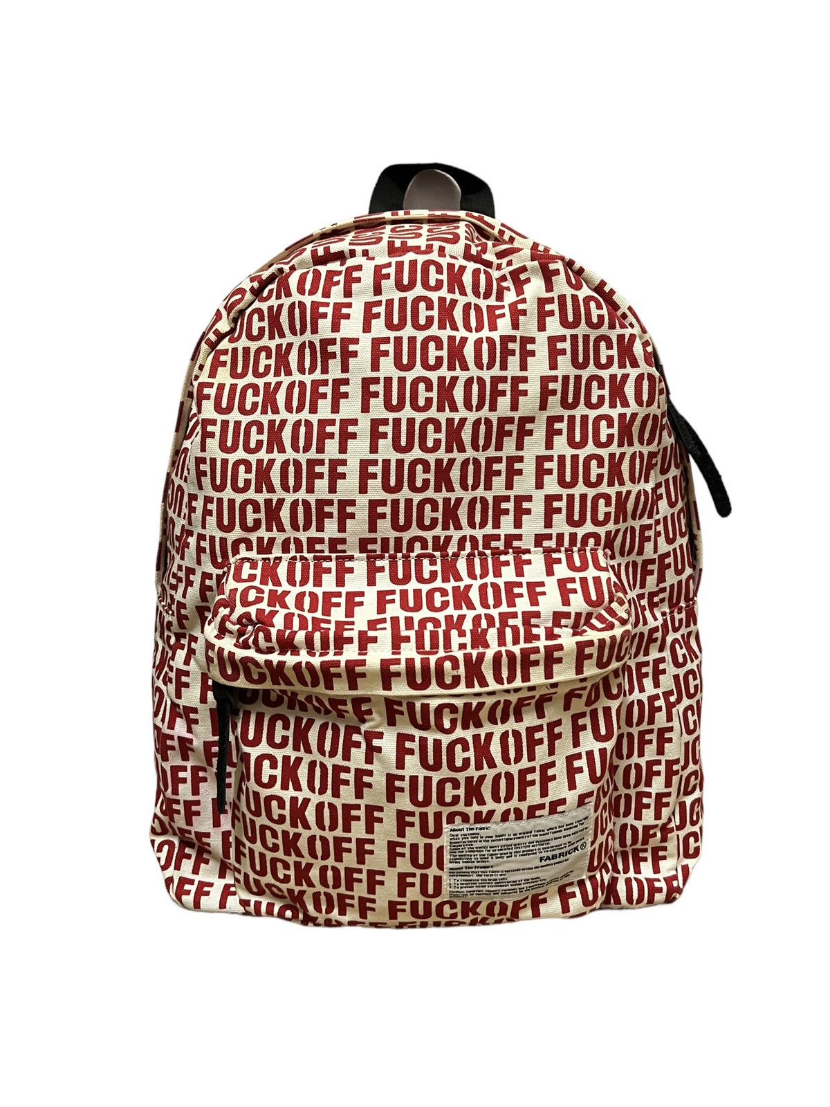 Medicom Toy SS14 Fabrick x Medicom Toy ‘Fuck Off” Backpack Size ONE SIZE - 2 Thumbnail