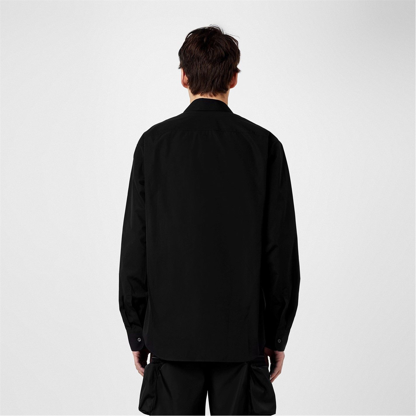 Prada PRADA Enamel Triangle Logo Long Sleeved Shirt Size US L / EU 52-54 / 3 - 4 Thumbnail