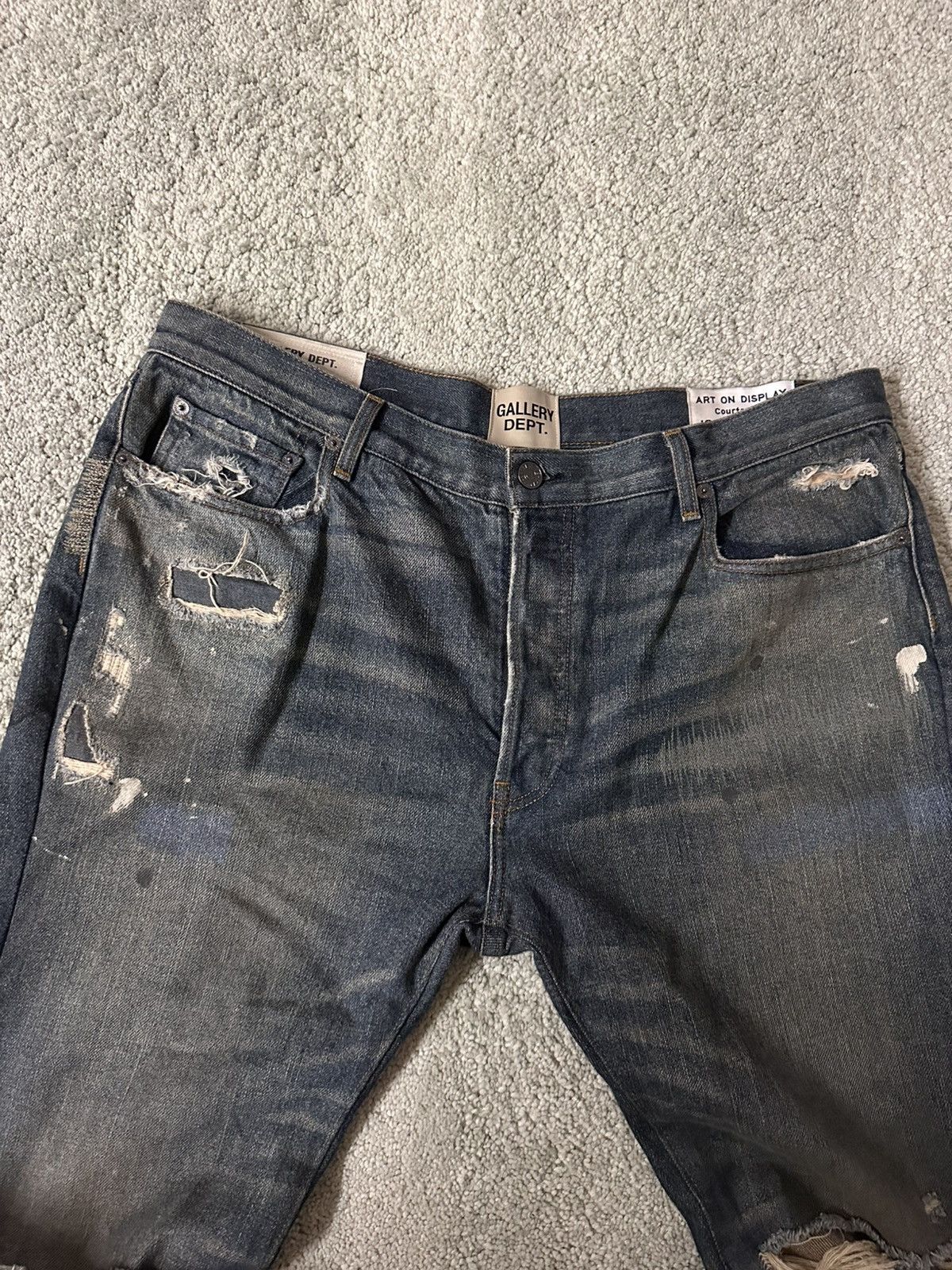 Gallery Dept. Gallery Department Distressed Denim Size US 38 / EU 54 - 2 Thumbnail