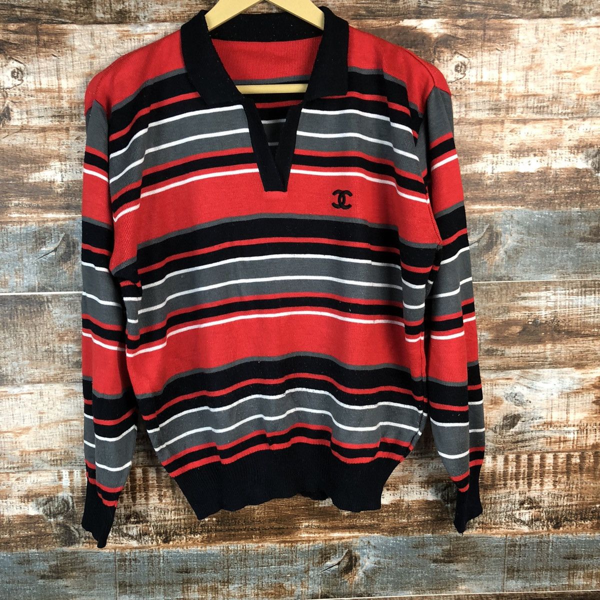 Homespun Knitwear Japanese Brand Red Knitwear #A957 Size M / US 6-8 / IT 42-44 - 3 Thumbnail
