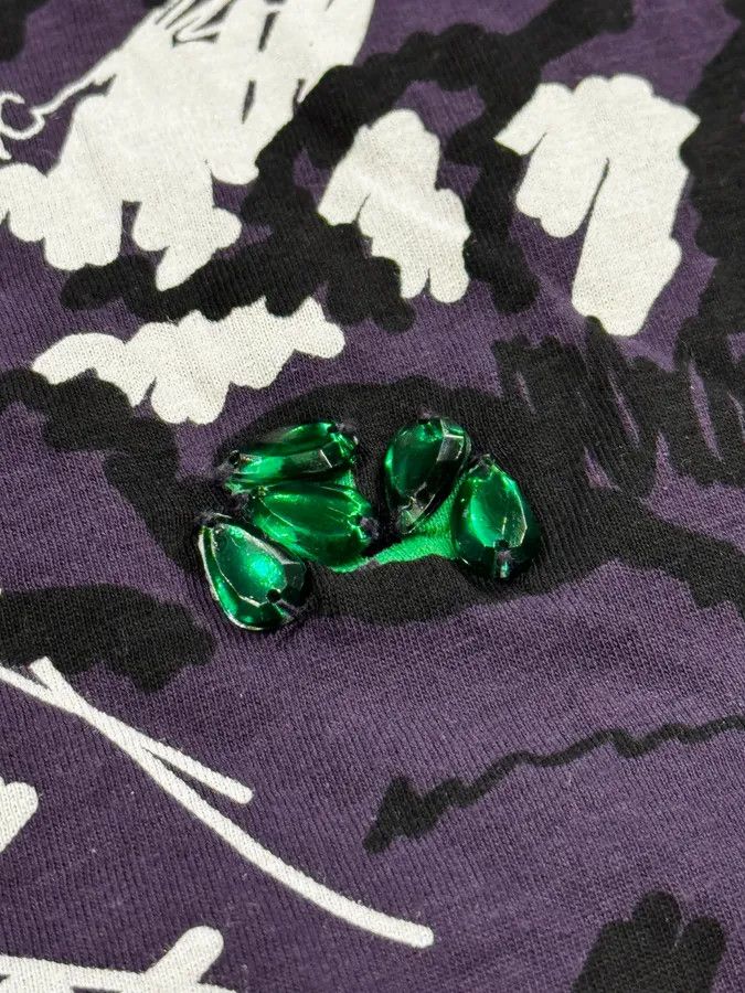 Lanvin 2010s Lanvin X H&M Purple Tiger Gems Graphic T-Shirt Size US M / EU 48-50 / 2 - 8 Thumbnail