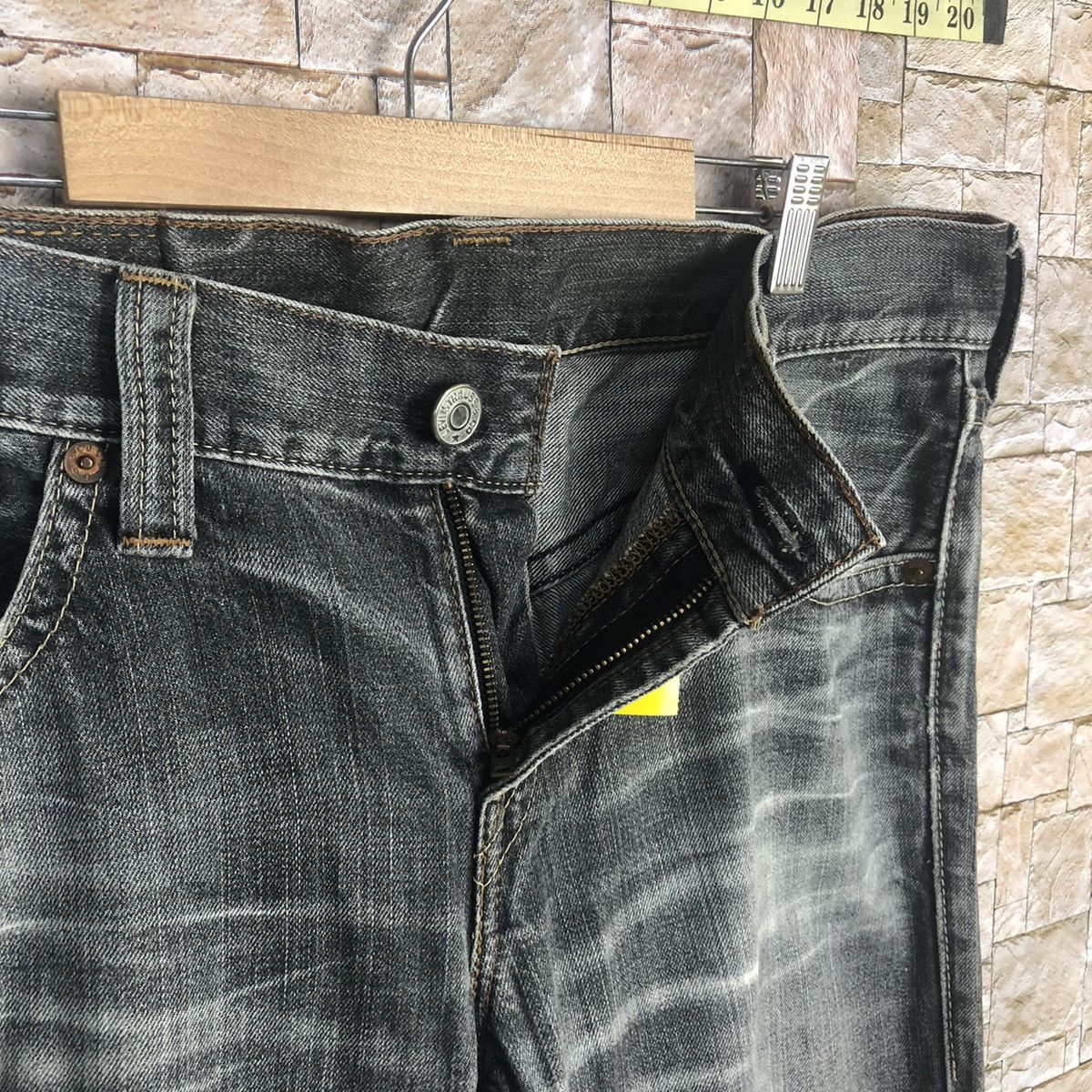 Levi's 502 Levis Black Distressed Denim Pants #A55 Size US 34 / EU 50 - 11 Thumbnail