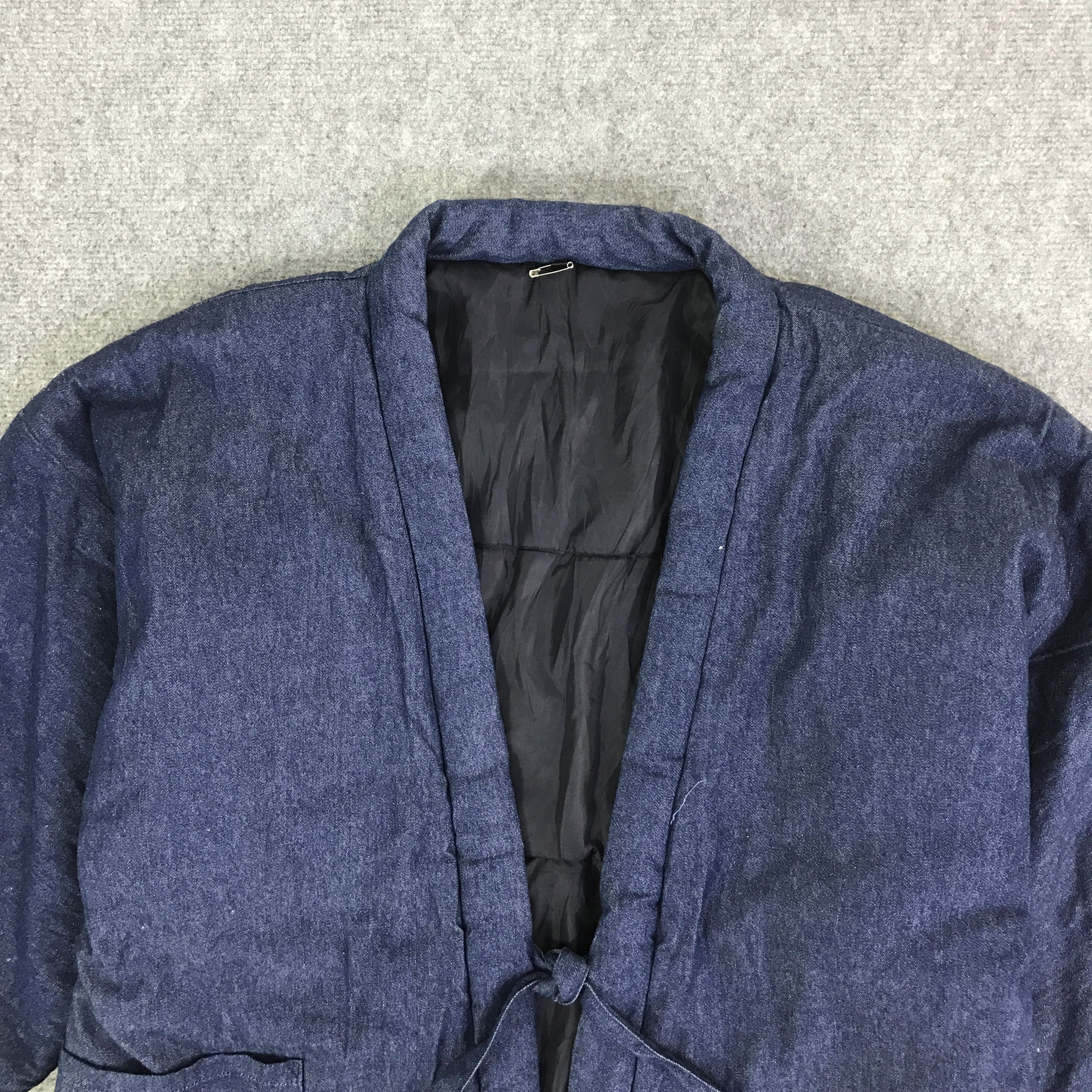 Indigo JAPANESE BRAND KIMONO JACKET K123B6 Size US L / EU 52-54 / 3 - 3 Thumbnail