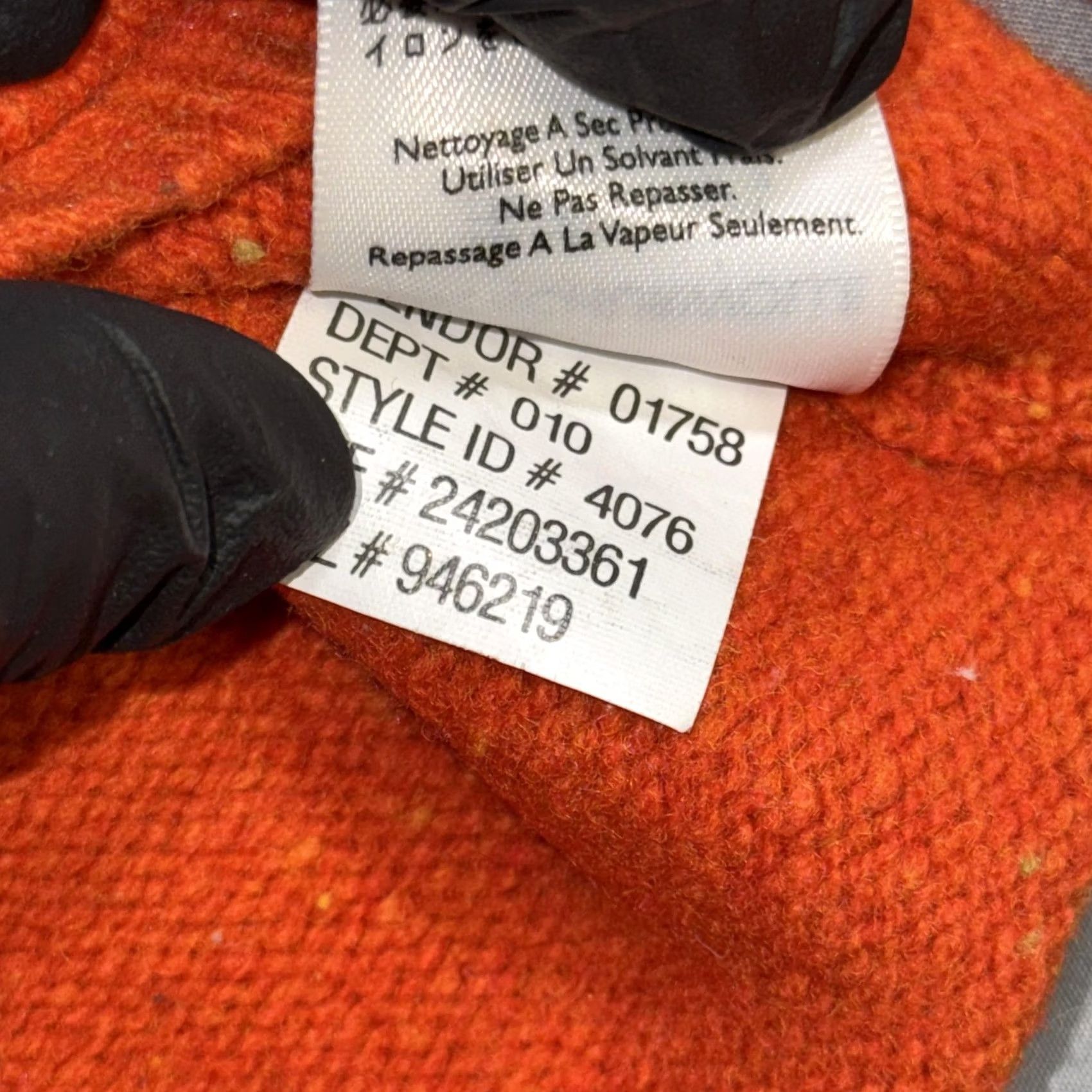 Eddie Bauer Eddie Bauer Sweater Womens Large Orange Lambswool Fair Isle V Neck Pullover Size L / US 10 / IT 46 - 4 Thumbnail