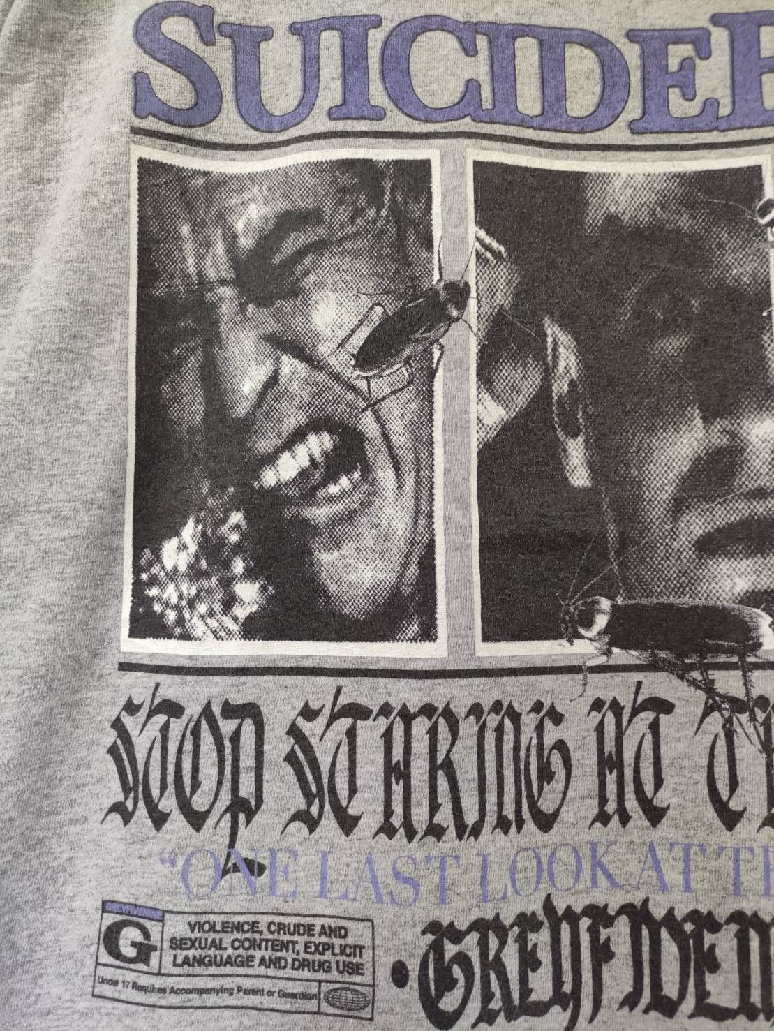 Fuck The Population × G59 Records $uicideboy$ " One Last Look At The Damage " Single Promo Size US XL / EU 56 / 4 - 3 Thumbnail