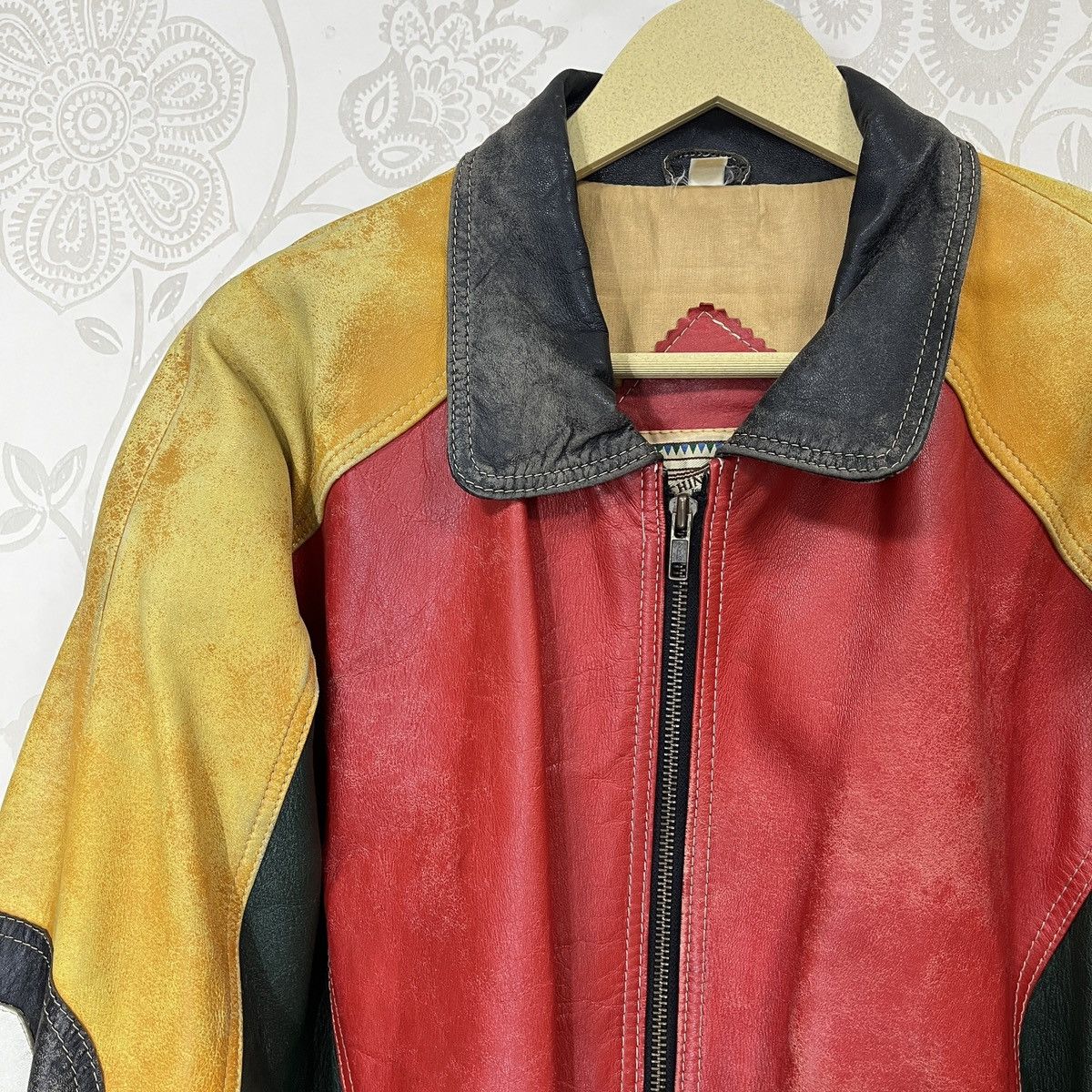 Genuine Leather × Vintage Vintage 8 Ball 🎱 Ong Ovine Leather Bomber Jacket Size US L / EU 52-54 / 3 - 6 Thumbnail