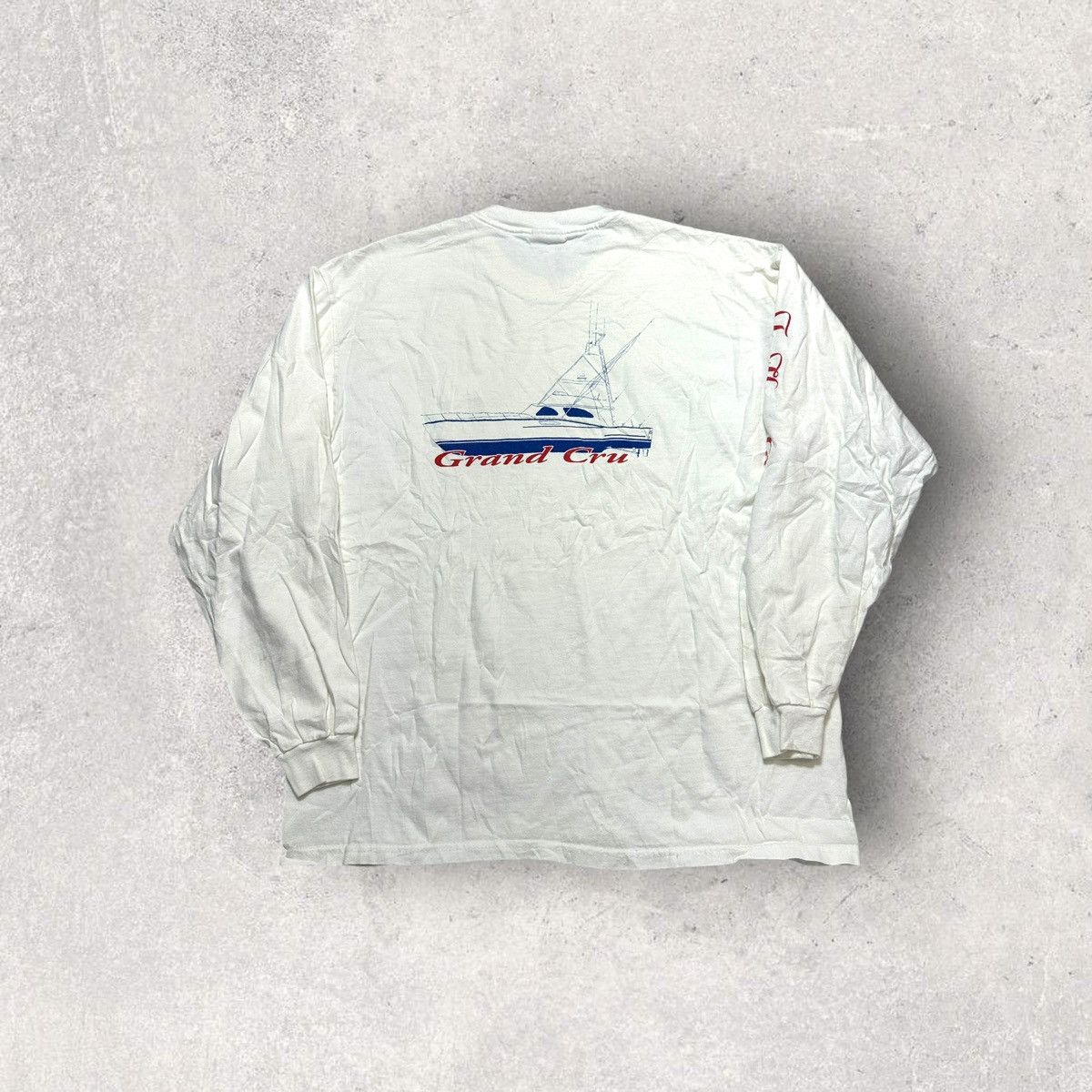 Hanes × Vintage Vintage Grand Cru Yacht long sleeve tee Size US XL / EU 56 / 4 - 1 Thumbnail
