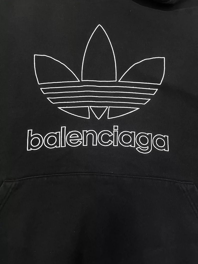 Balenciaga Balenciaga SS23 Logo monogrammed hooded sweatshirt 2504-Nex Size US L / EU 52-54 / 3 - 3 Thumbnail