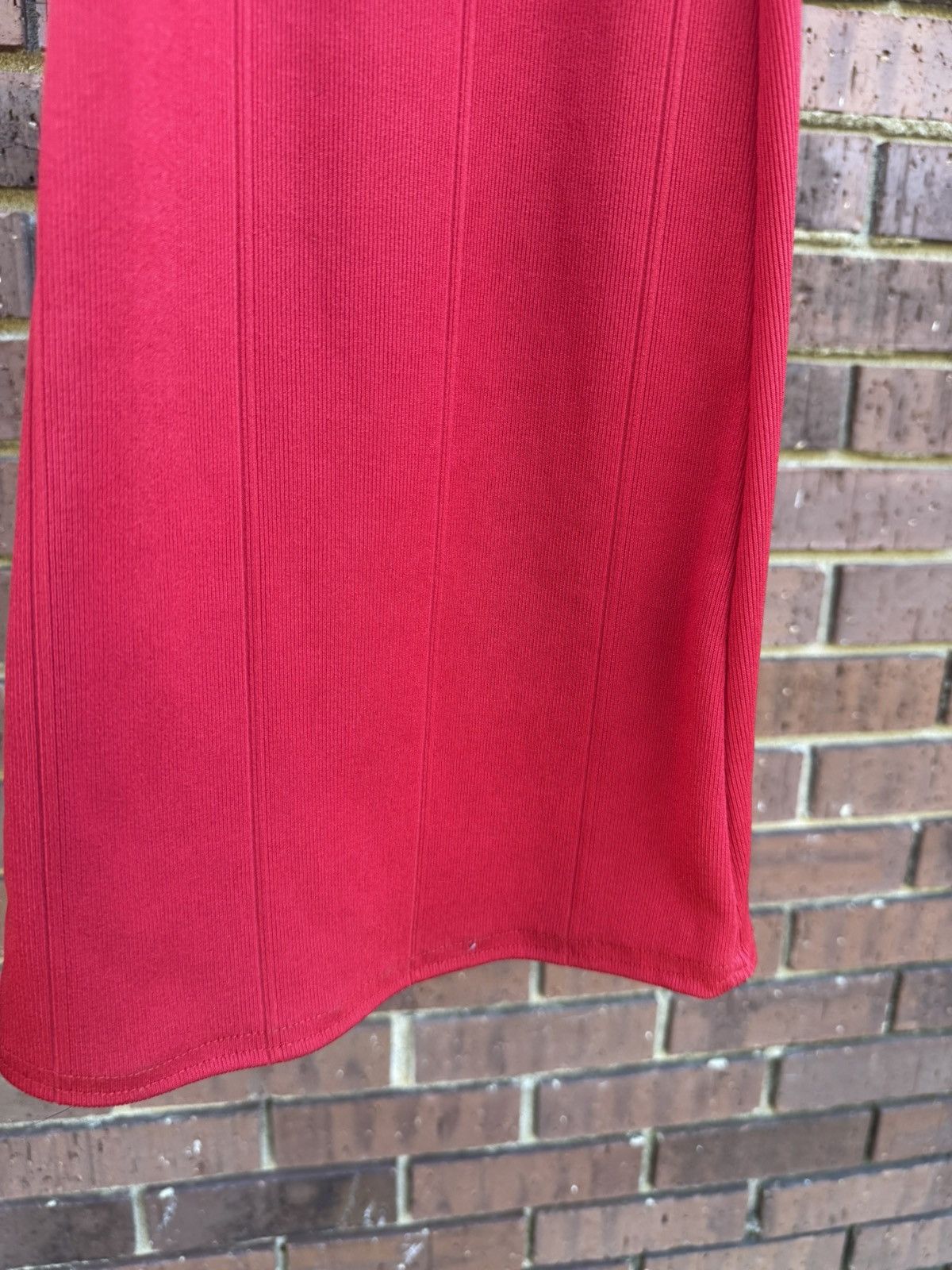 PrettyLittleThing Pretty Little Thing Red Flared Trousers Pants High Waist Size 25" / US 0 / IT 36 - 4 Thumbnail