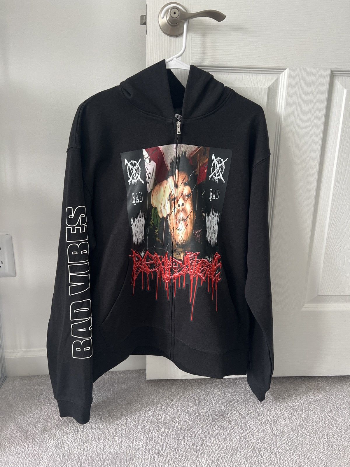 Revenge Revenge xxxtentacion shattered zip up black medium