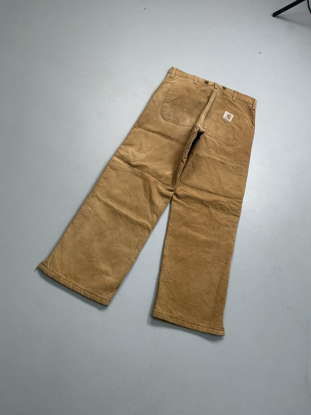 Carhartt 90s Vintage Carhartt B10 BRN quinted line carpenter denim Size US 32 / EU 48 - 7 Thumbnail