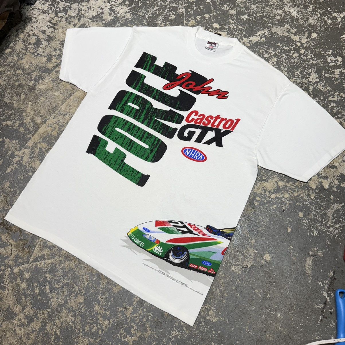 NASCAR Vintage John Force Castrol GTX Racing Wrap Around Nascar Size US XL / EU 56 / 4 - 2 Thumbnail