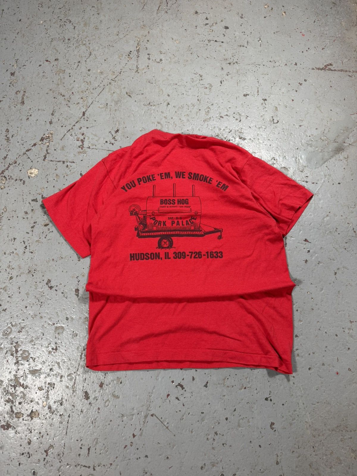 Vintage Vintage Boss Hogs Pork Palace Pig Tee Size US L / EU 52-54 / 3 - 7 Thumbnail