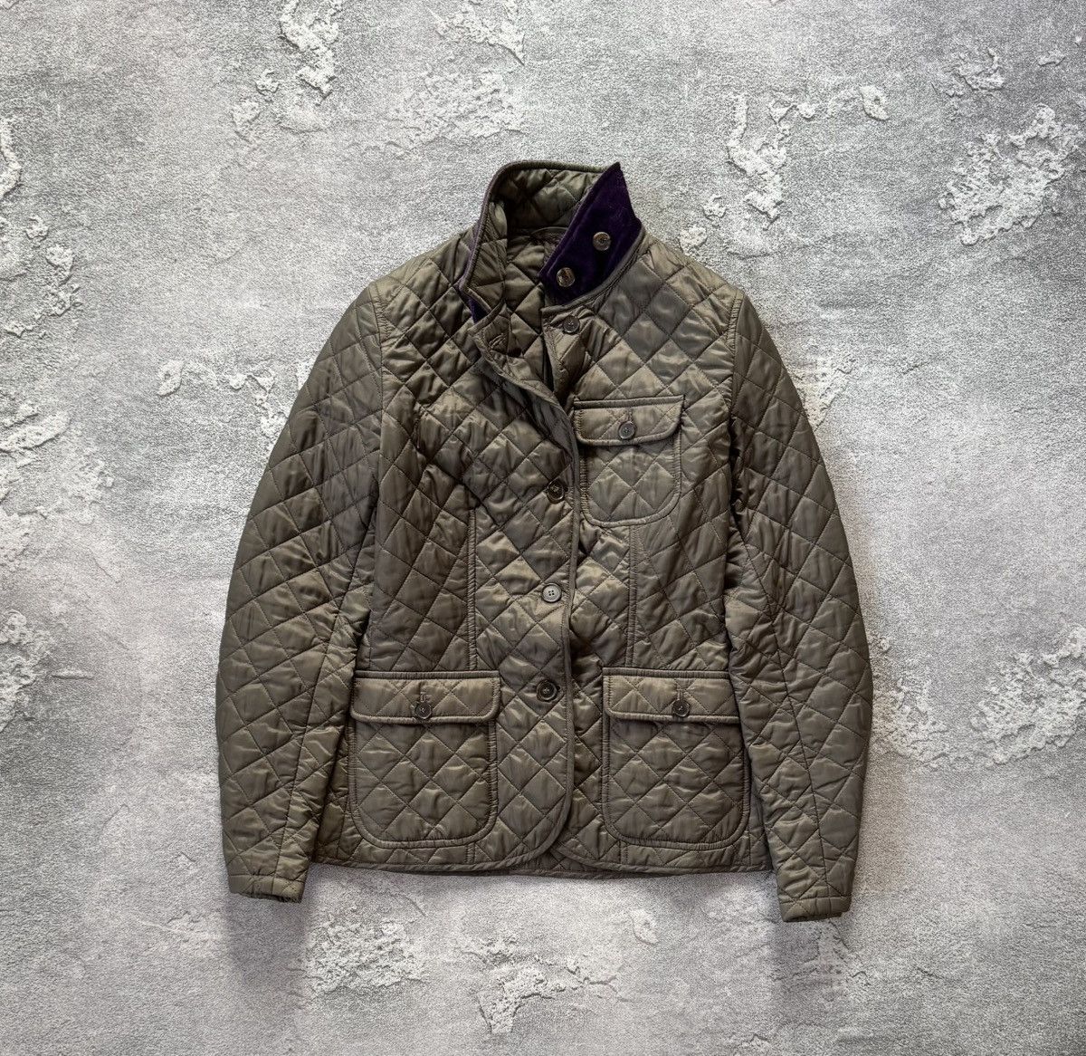 Designer Waterville 42 Italy quilted field jacket coat bomber Size M / US 6-8 / IT 42-44 - 1 Thumbnail