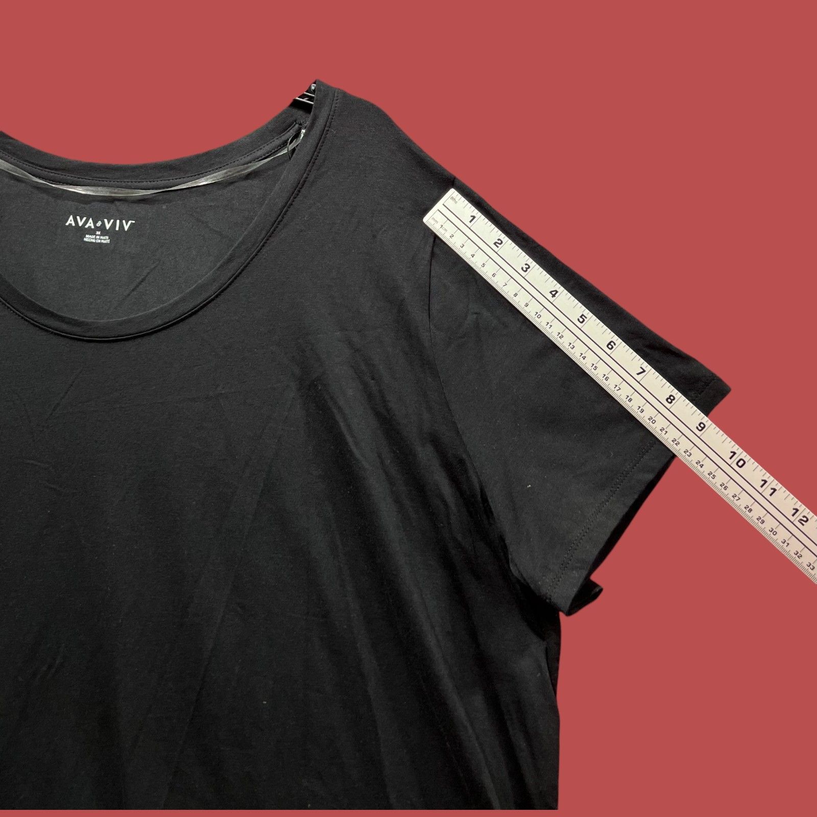 Other Ava & Viv - Women's Short Sleeve Relaxed Scoop Neck T-Shirt Size 3XL / US 20-22 - 9 Thumbnail