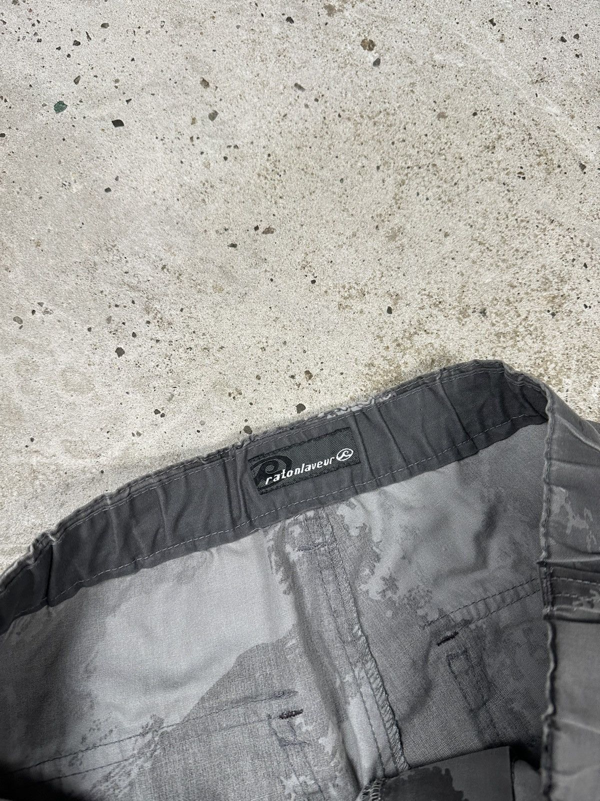 Japanese Brand Raton Laveur Japanese Gray Camo Baggy Cargo Pants Size US 32 / EU 48 - 9 Thumbnail