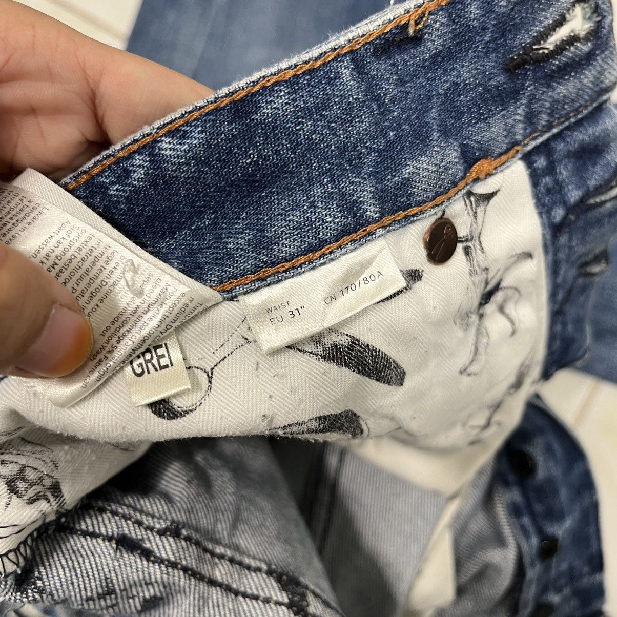 DENHAM Vintage Denham Japan Utility Distressed Denim Jeans Size US 30 / EU 46 - 16 Thumbnail