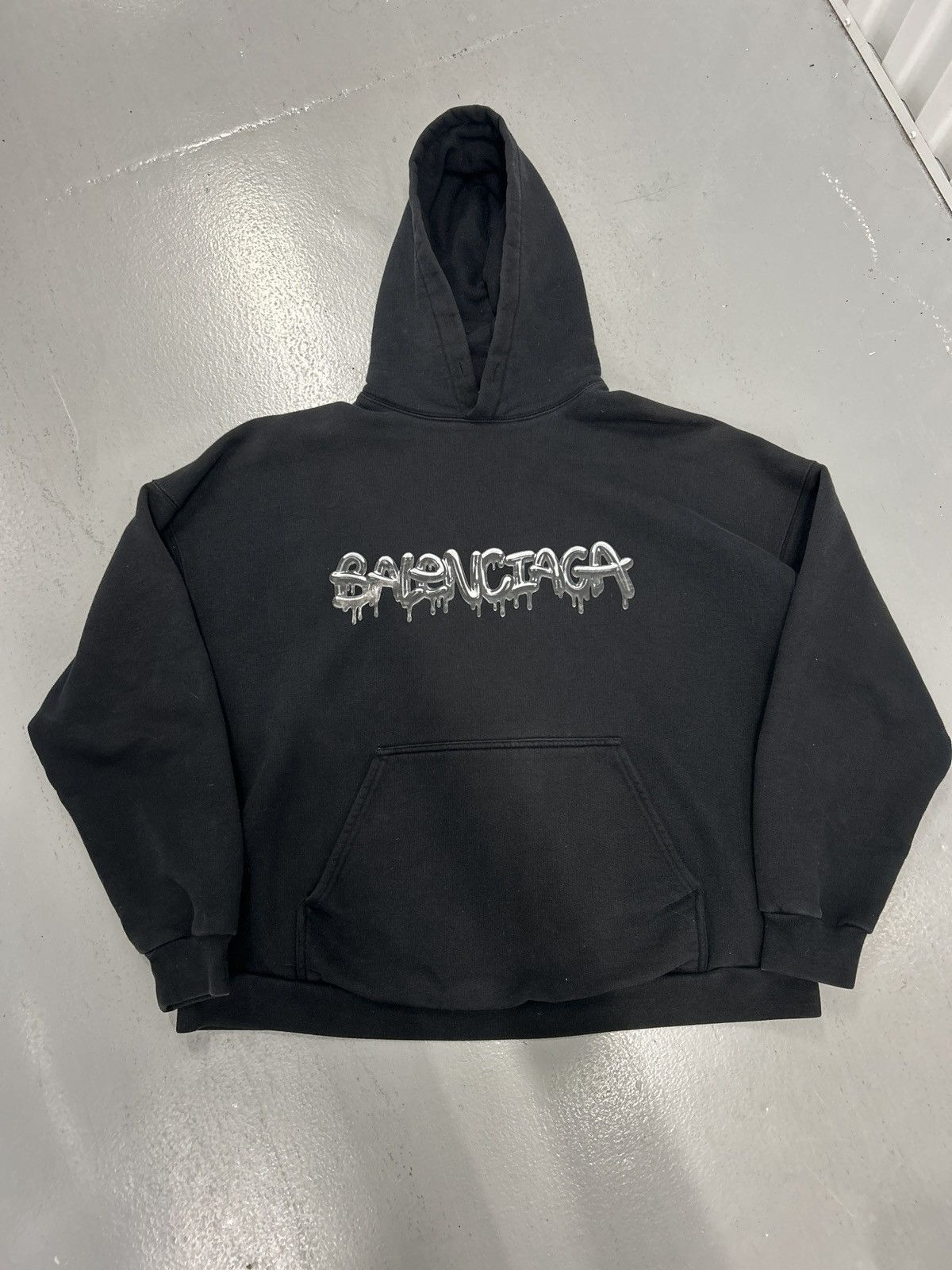 Balenciaga Balenciaga Slime Hoodie Unisex Black Size US M / EU 48-50 / 2 - 1 Thumbnail