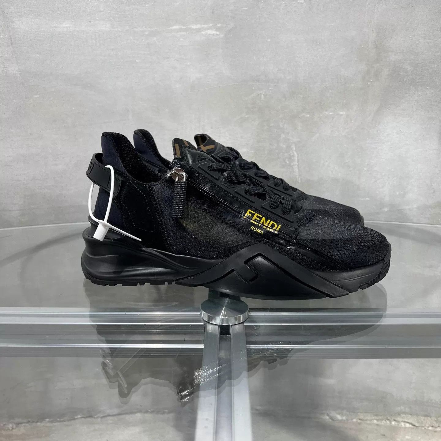 Fendi Fendi flow black sneakers UK5/39 Size US 7.5 / IT 37.5 - 4 Thumbnail