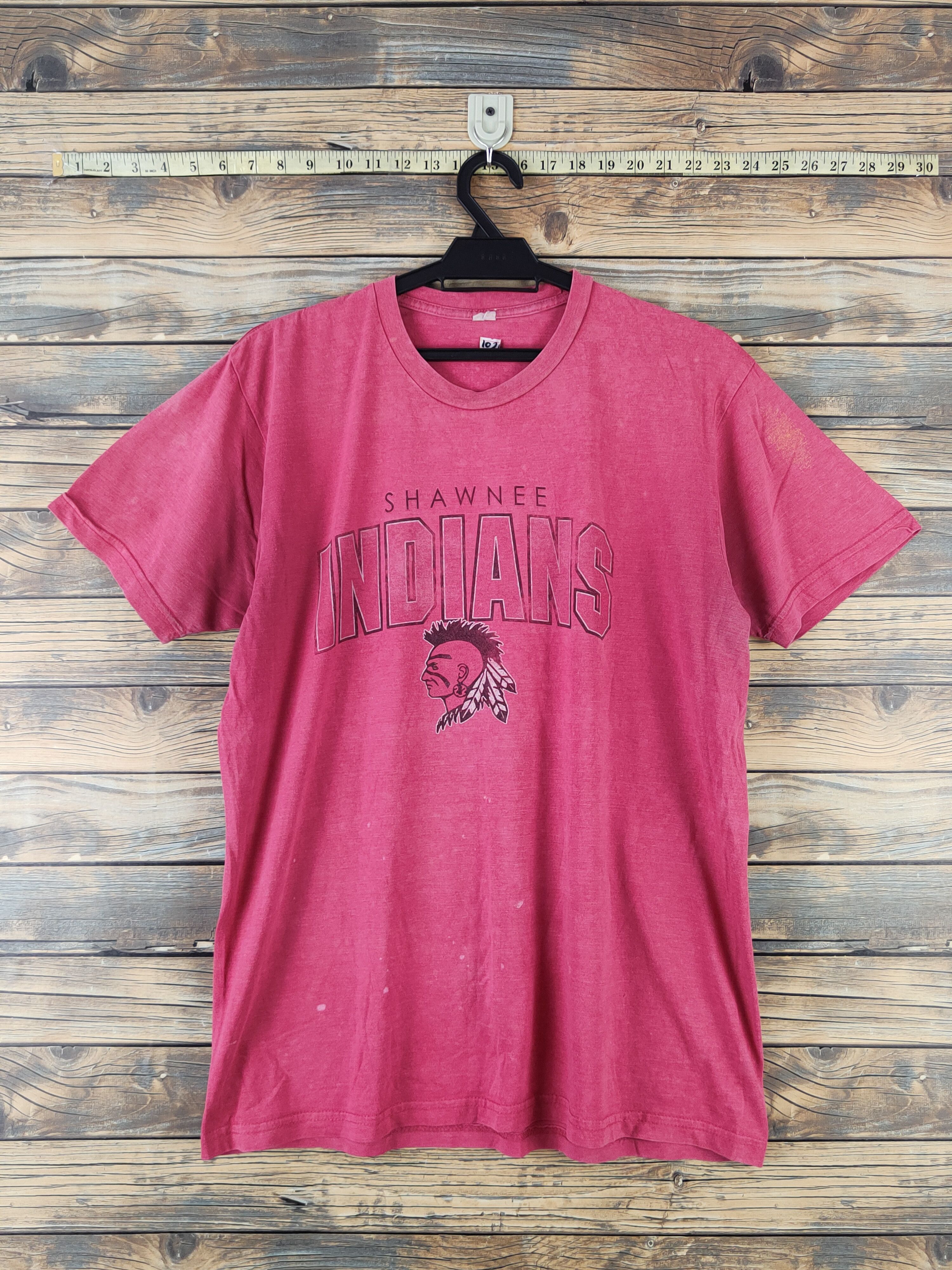 Vintage Shawnee Red Indian vintage faded Short Sleeve T-shirt #1026 Size US L / EU 52-54 / 3 - 1 Thumbnail