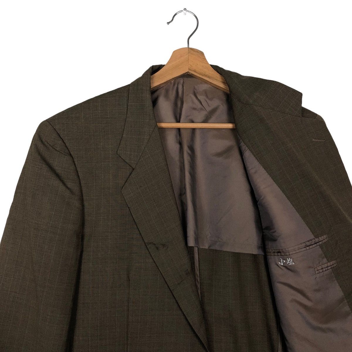 Japanese Brand 🔥Rich Brown - Pin Stripped Double Breast Coats Jacket Size US M / EU 48-50 / 2 - 10 Thumbnail