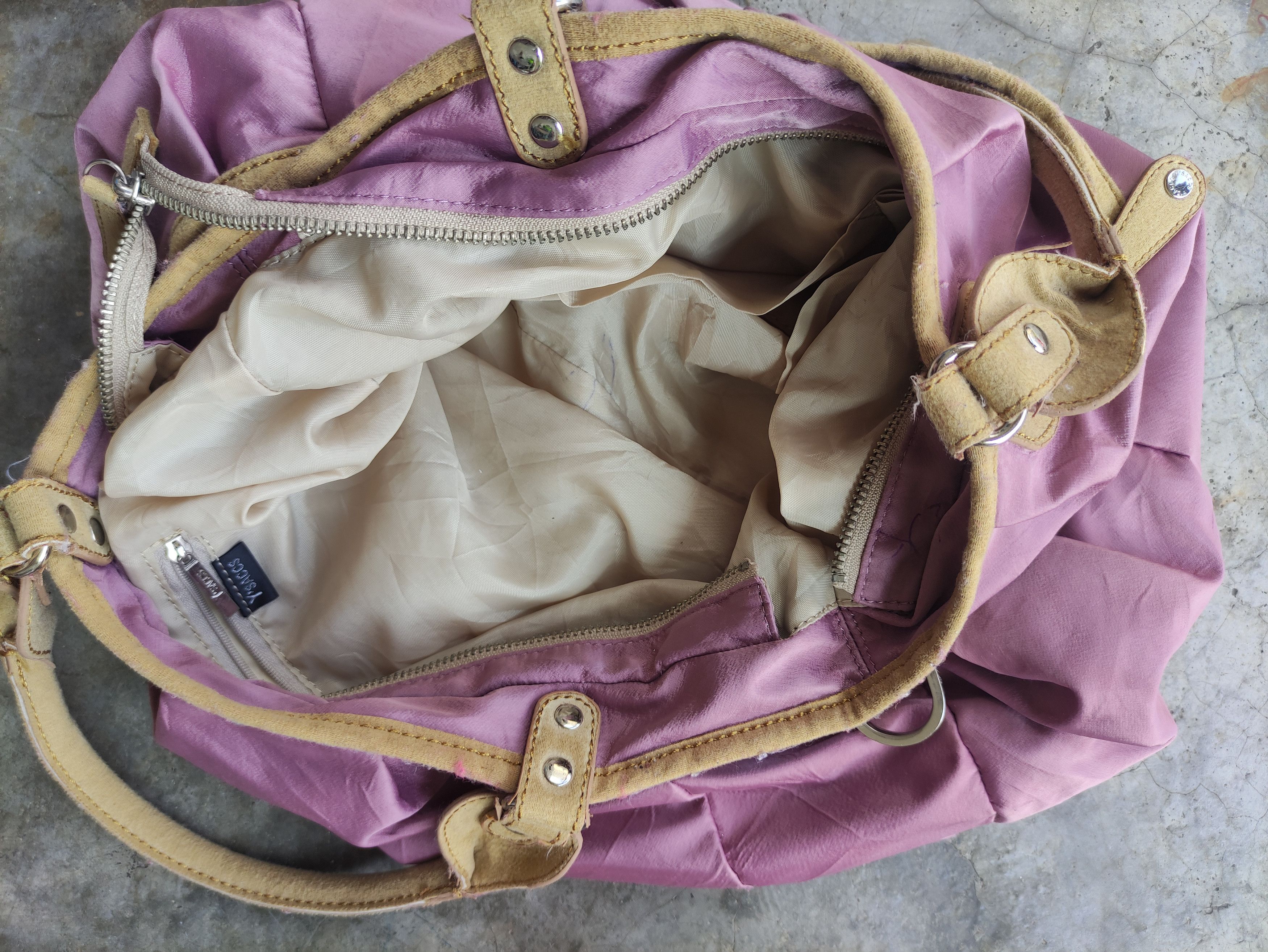 Yohji Yamamoto Y'SACCS BY YOHJI YAMAMOTO NYLON PURPLE HAND CARRY/TOTE BAG Size ONE SIZE - 2 Thumbnail