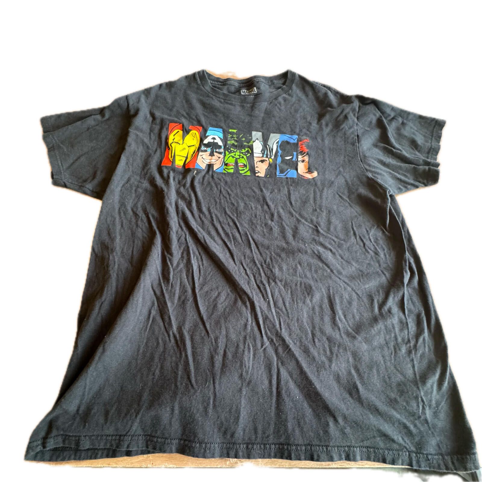 Marvel Comics Marvel Black Short Sleeve T Shirt Mens XL Size US XL / EU 56 / 4 - 1 Thumbnail