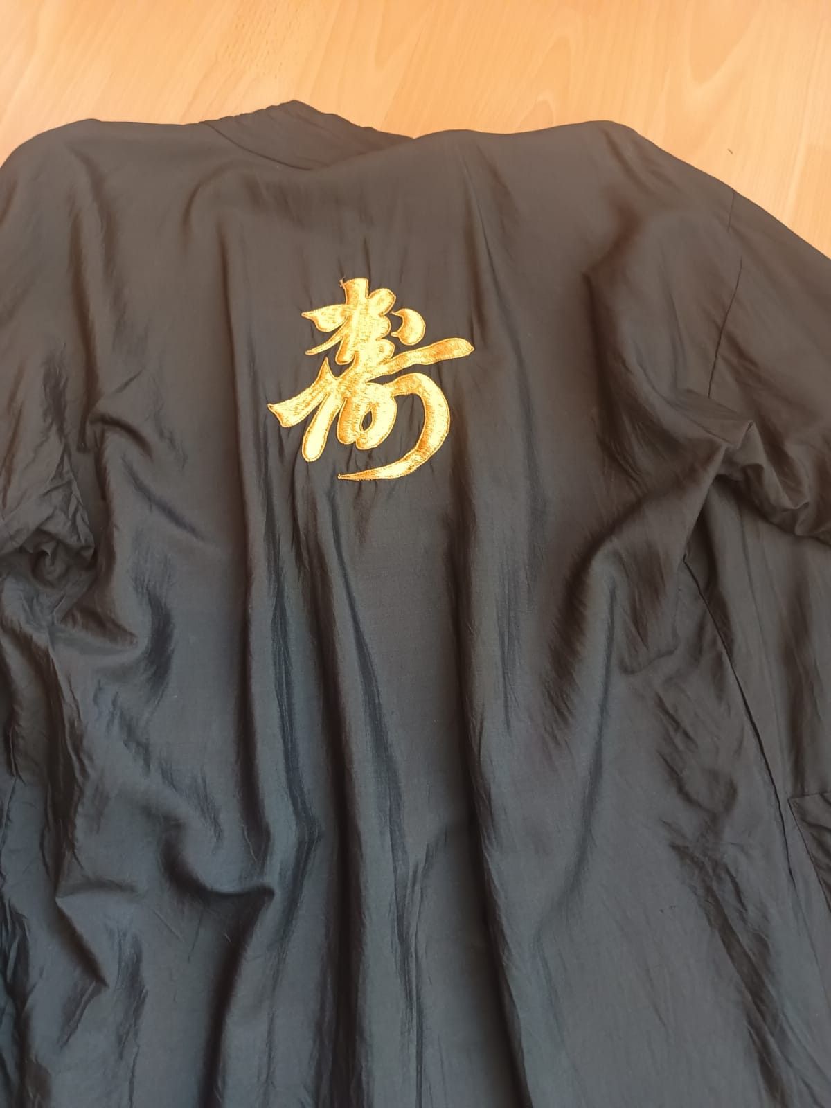 Other Vintage Japanese Black Silk Kimono / Haori Jacket Size US L / EU 52-54 / 3 - 7 Thumbnail
