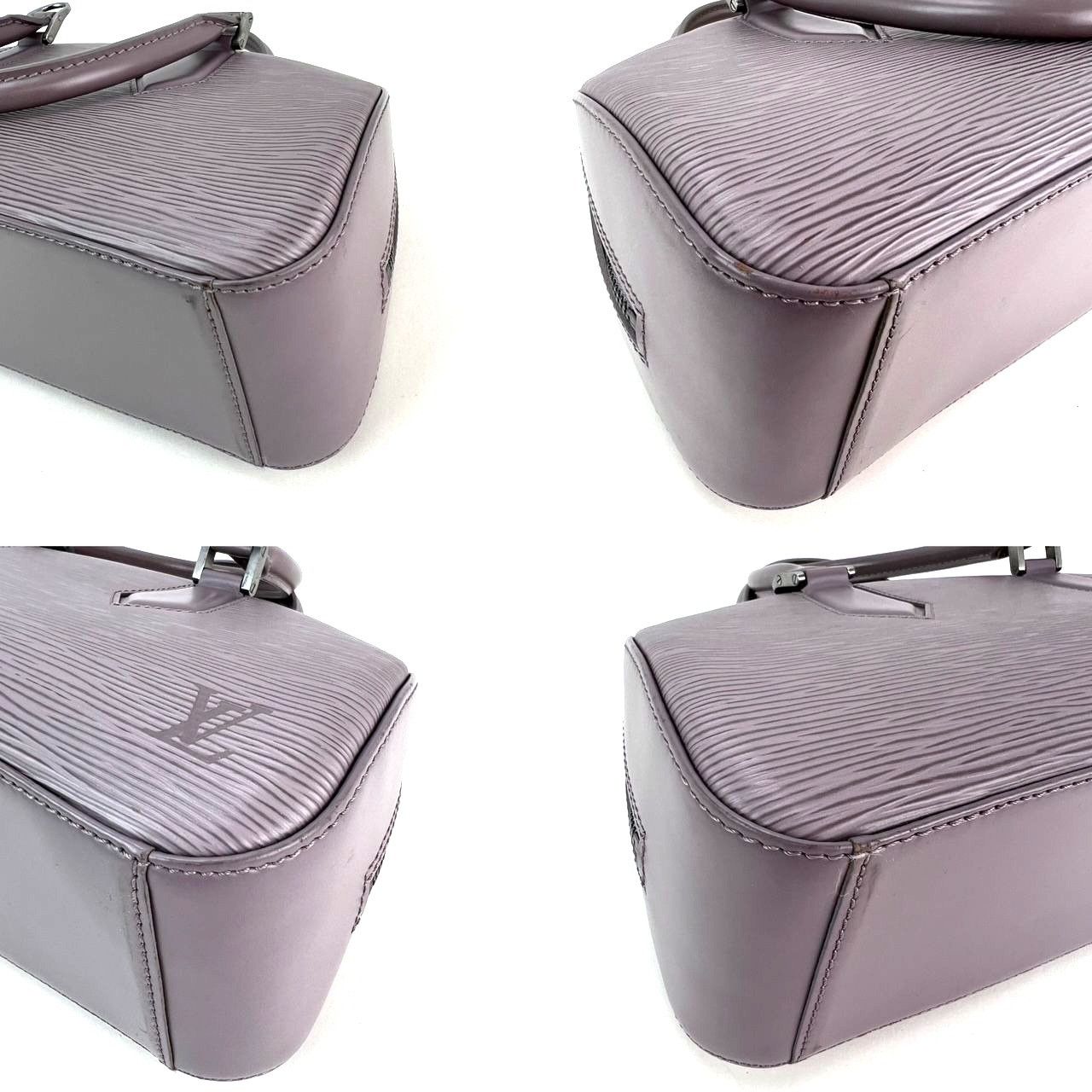 Louis Vuitton LOUIS VUITTON Epi Jasmin Grey Leather Hand Bag Size ONE SIZE - 7 Thumbnail