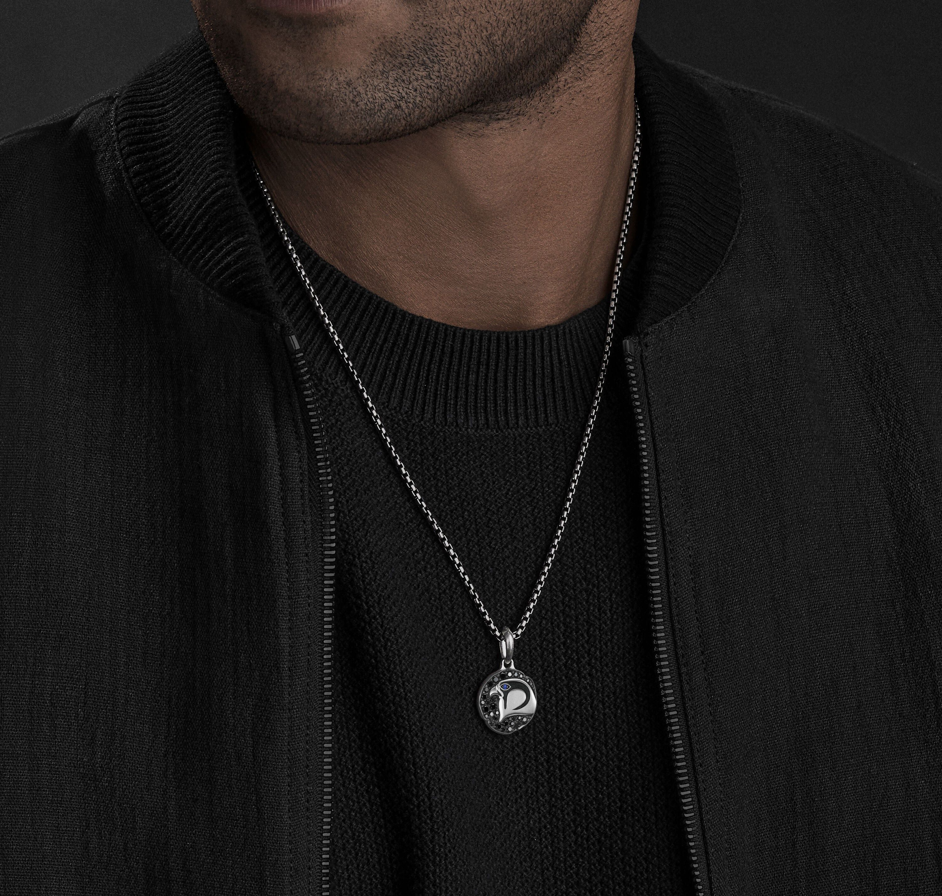 David Yurman o1w1db10526 D25973M /Size 6 /Cairo Falcon Amulet in Silver Size ONE SIZE - 3 Thumbnail