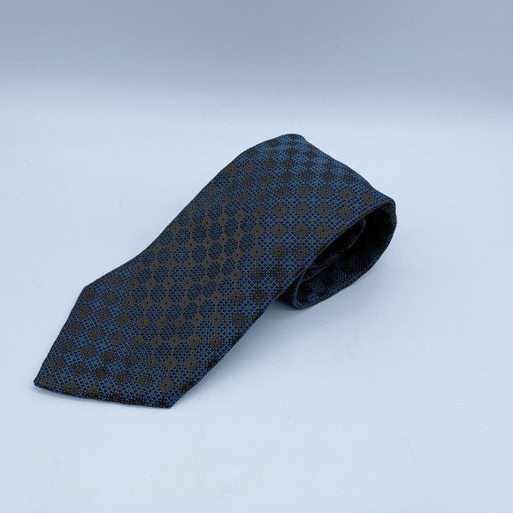 Ermenegildo Zegna Ermenegildo Zegna Geometric Pattern Men’s Tie Size ONE SIZE - 2 Thumbnail