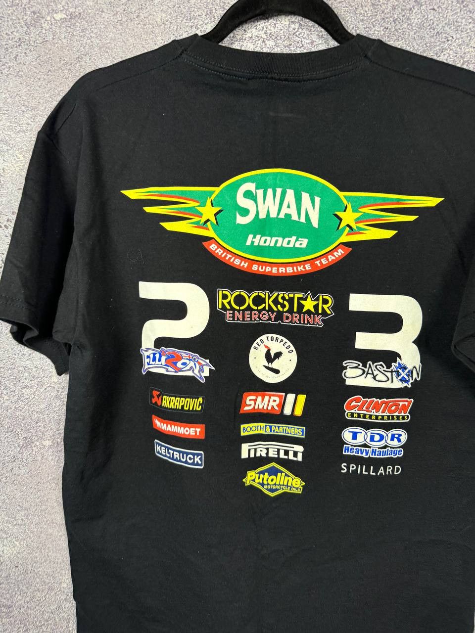 Vintage Vintage 2003 SWAN Honda Motorcycle T-Shirt Men's Large Size US L / EU 52-54 / 3 - 11 Thumbnail