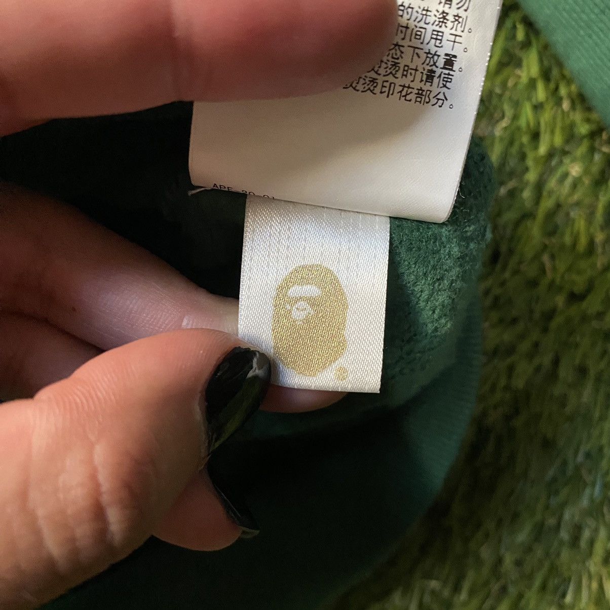 Bape A Bathing Ape College Hoodie Pullover Olivedrab Green Size US S / EU 44-46 / 1 - 10 Thumbnail