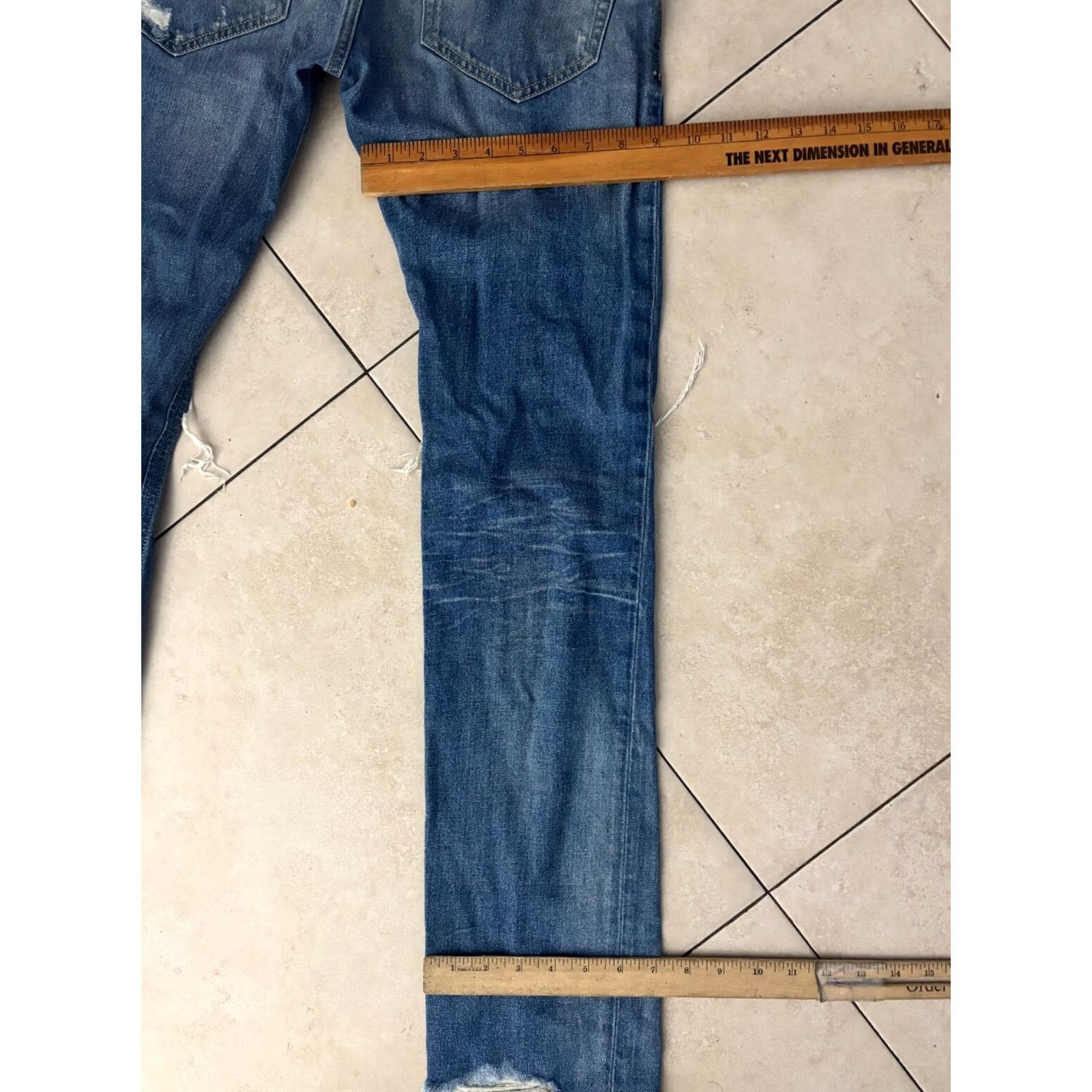 Diesel Diesel Jeans Thavar Slim-Skinny 5-Pocket Denim Blue 30x32 Regular Men’s Size US 30 / EU 46 - 8 Thumbnail