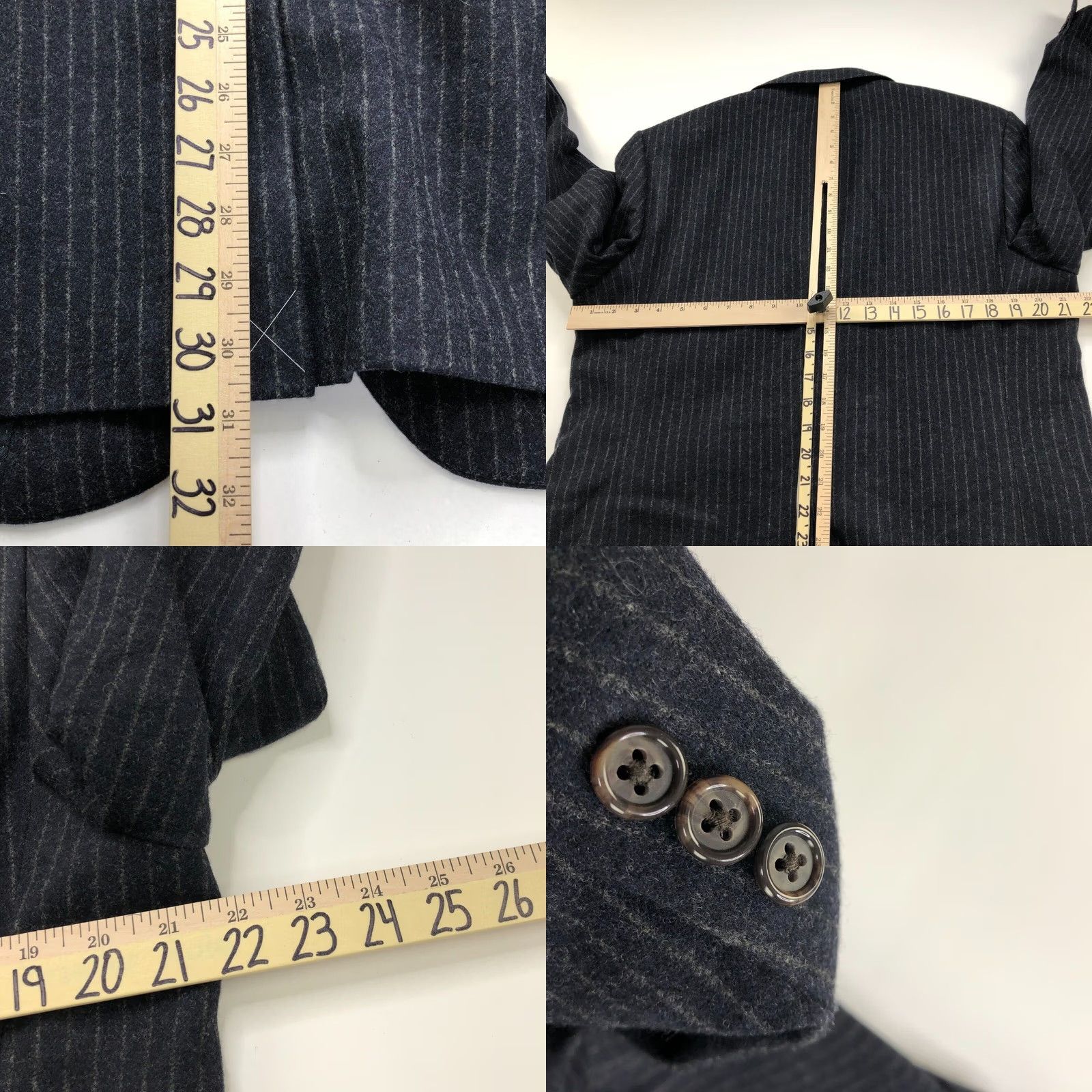 J.Crew J.Crew Legacy Sportcoat 44 R Wool Button Sport Coat Jacket Navy Blue Striped Size US S / EU 44-46 / 1 - 10 Thumbnail