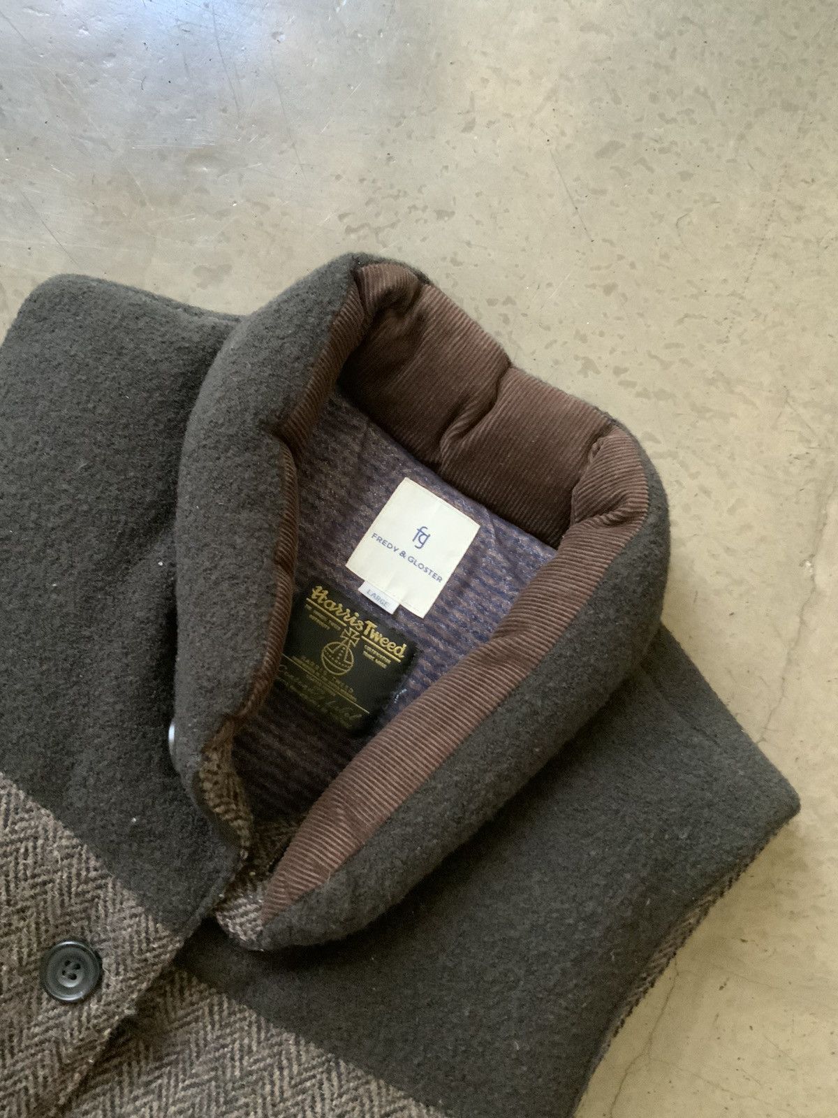 Harris Tweed Fredy & Gloster Down Vest Size US L / EU 52-54 / 3 - 2 Thumbnail
