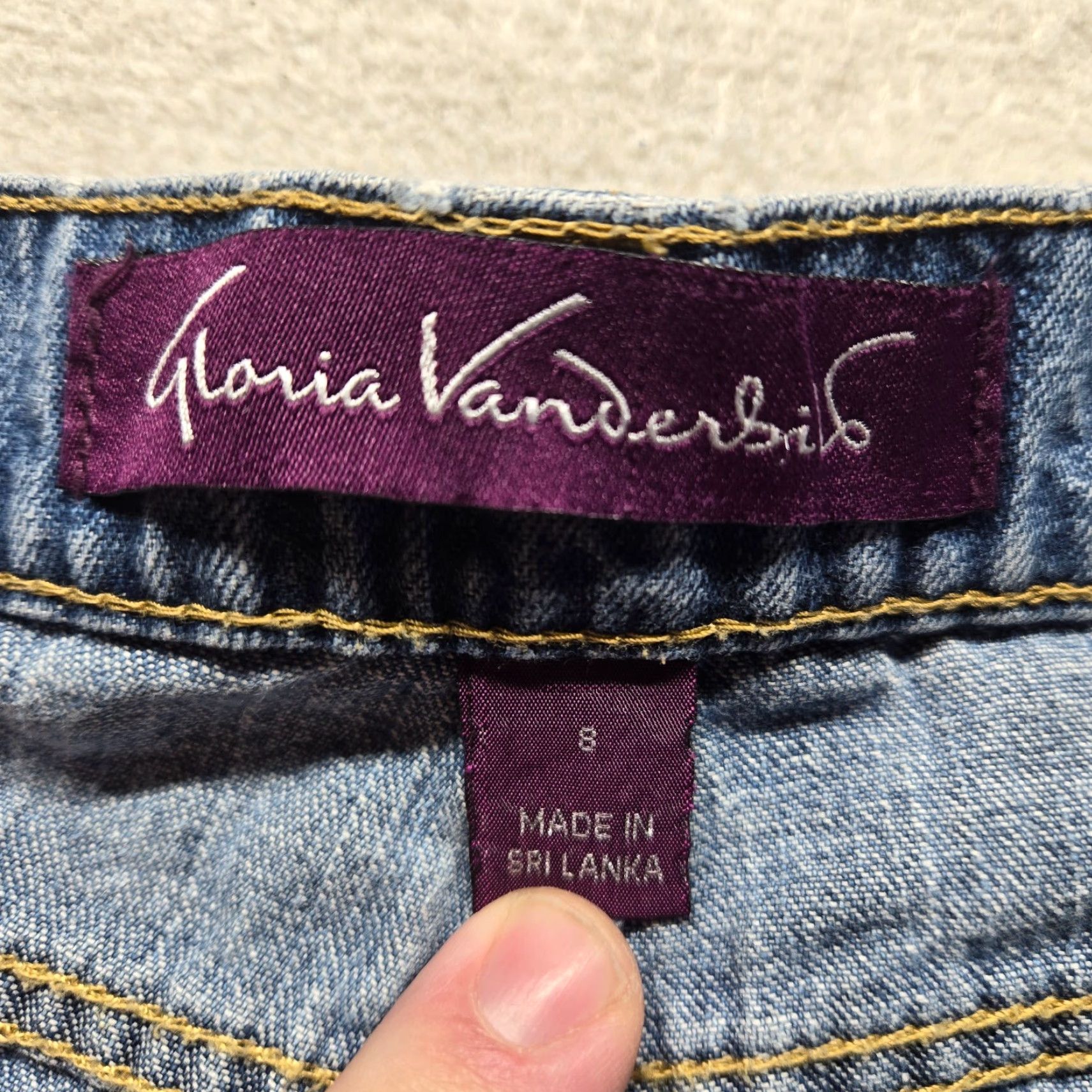 Gloria Vanderbilt Gloria Vanderbilt Jeans Mid-Rise Straight Jeans Dark Wash Blue Denim Women 8 Size 30" / US 8 / IT 44 - 3 Thumbnail