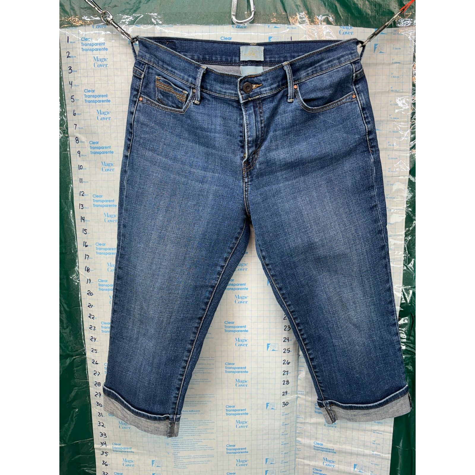 Levi's Levi 515 Size 8 Denim Jean Cuffed Capri Women’s Medium Wash Size 30" / US 8 / IT 44 - 5 Thumbnail