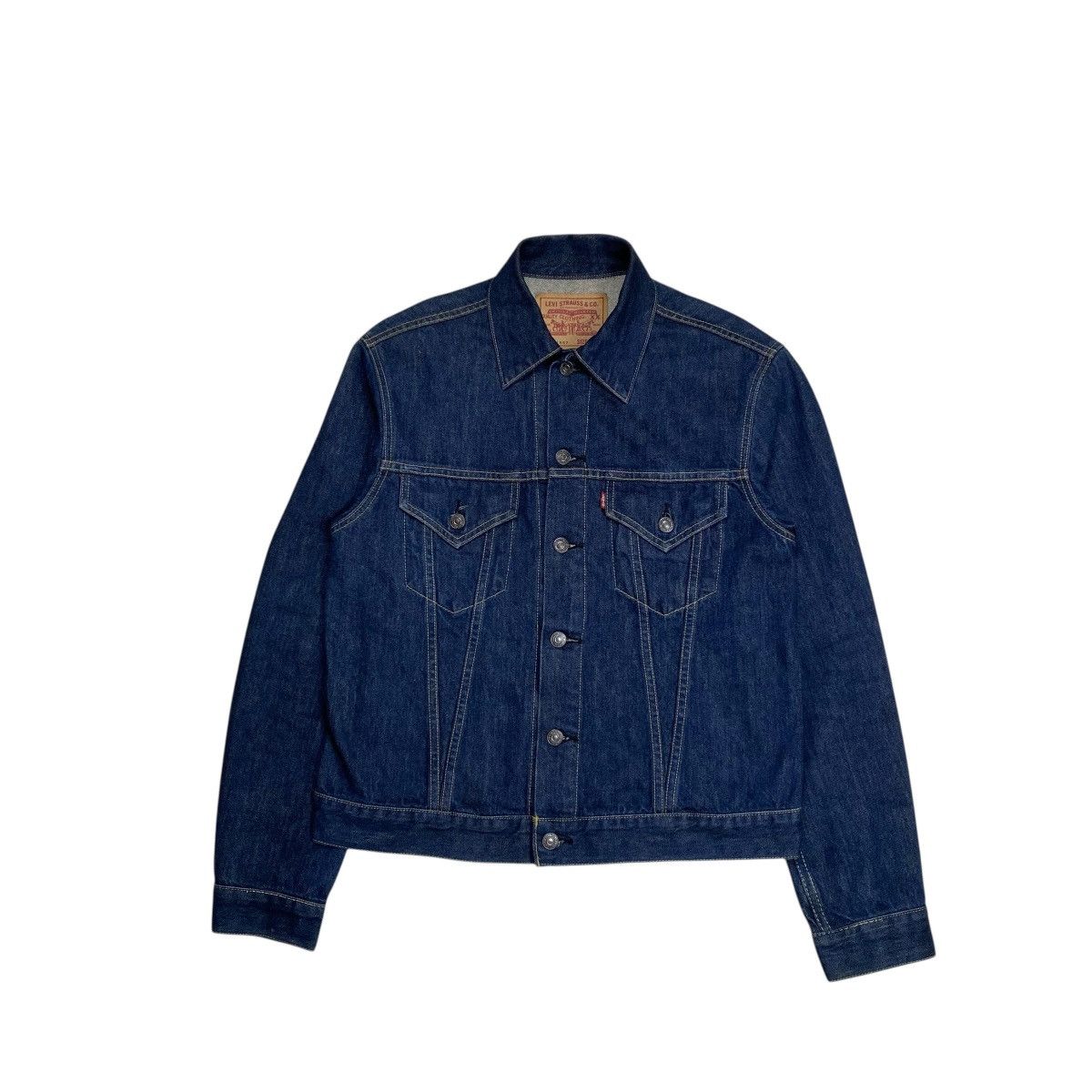 Vtg Levi’s Big’E Trucker Type III Denim Jacket Blue Indigo