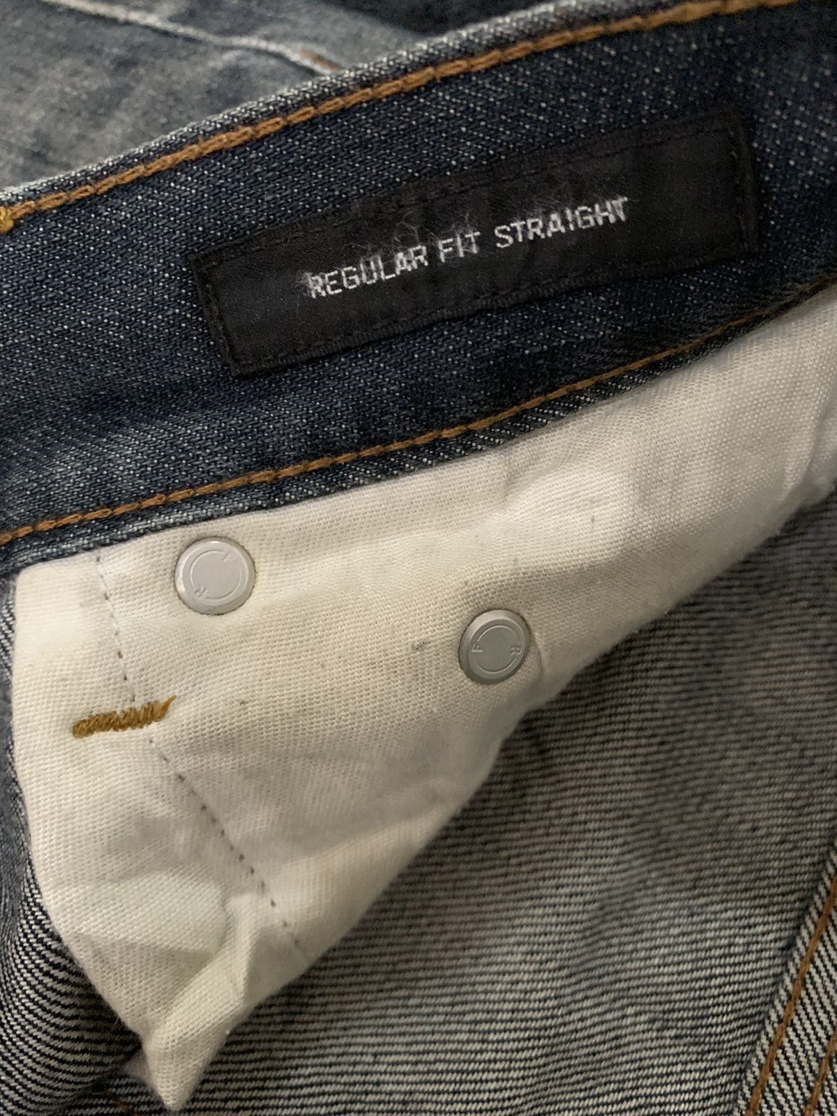 Undercover × Uniqlo Vintage Y2K Uniqlo UJ Faded Straight Leg Distressed Jeans Size US 29 - 17 Thumbnail