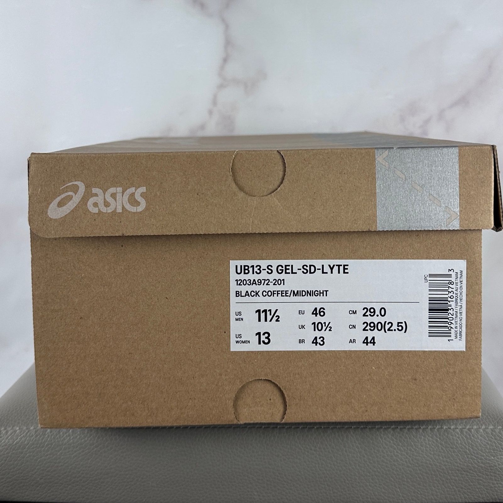 Asics × Kiko Kostadinov Kiko UB13-S Gel-SD-Lyte Black Coffee Midnight Size US 11.5 / EU 44-45 - 13 Thumbnail