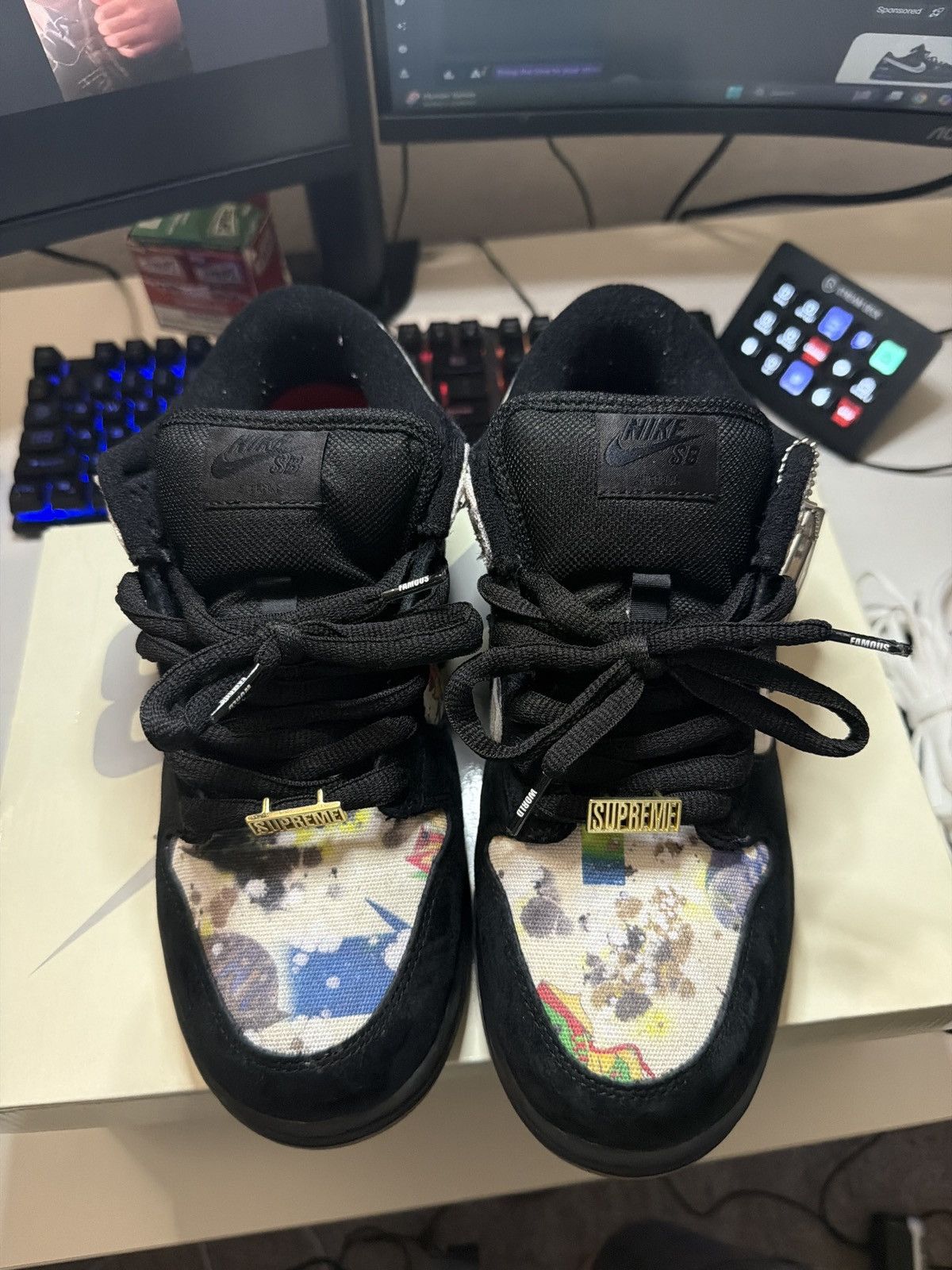 Nike × Supreme Supreme Nike SB Dunk Low Rammellzee Size US 9.5 / EU 42-43 - 5 Thumbnail
