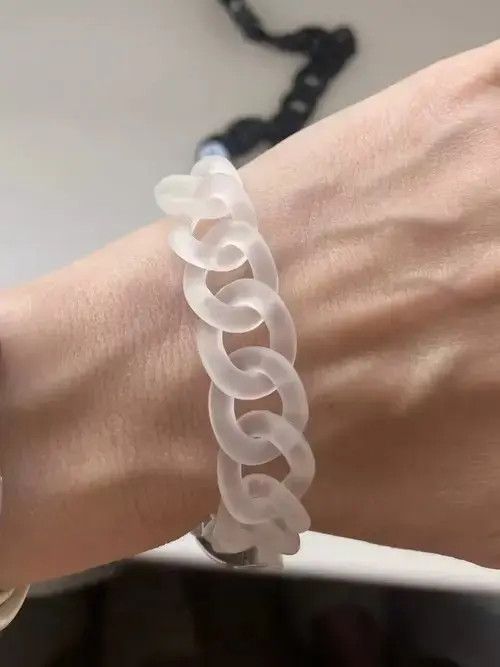 Jewelry Acrylic Chain Buckle Necklace & Bracelet Size ONE SIZE - 2 Thumbnail