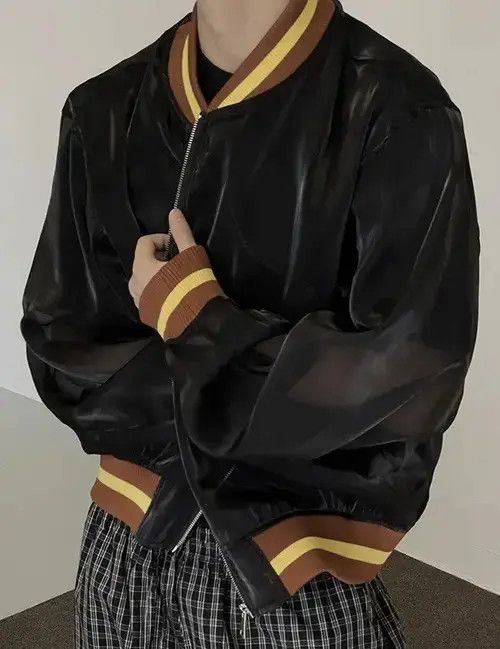 Other Avant garde oversized graffiti sheer mesh baseball jacket Size US M / EU 48-50 / 2 - 5 Thumbnail