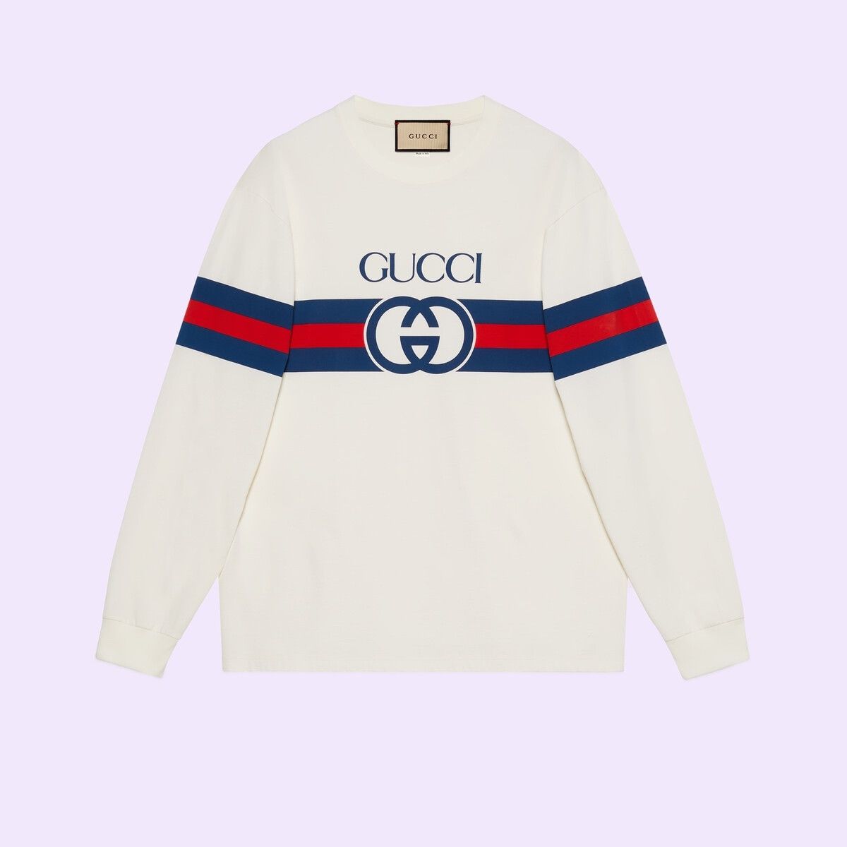 Gucci o1s1wg110925 Interlocking G Cotton T-Shirt in Multicolor Size US L / EU 52-54 / 3 - 1 Thumbnail